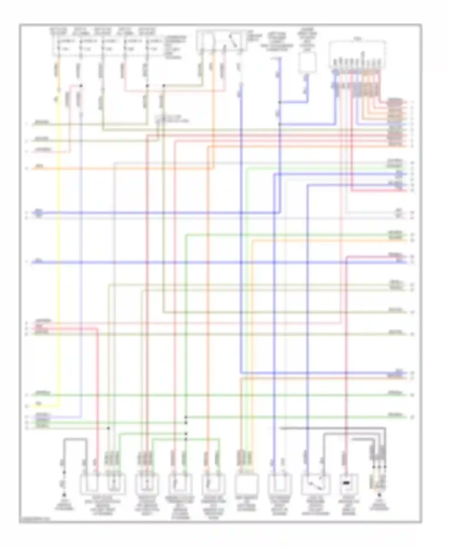 Insight Honda ZE1 (1999-2006): Wiring diagram engine performance 1.0l, engine controls circuit (3 of 4)