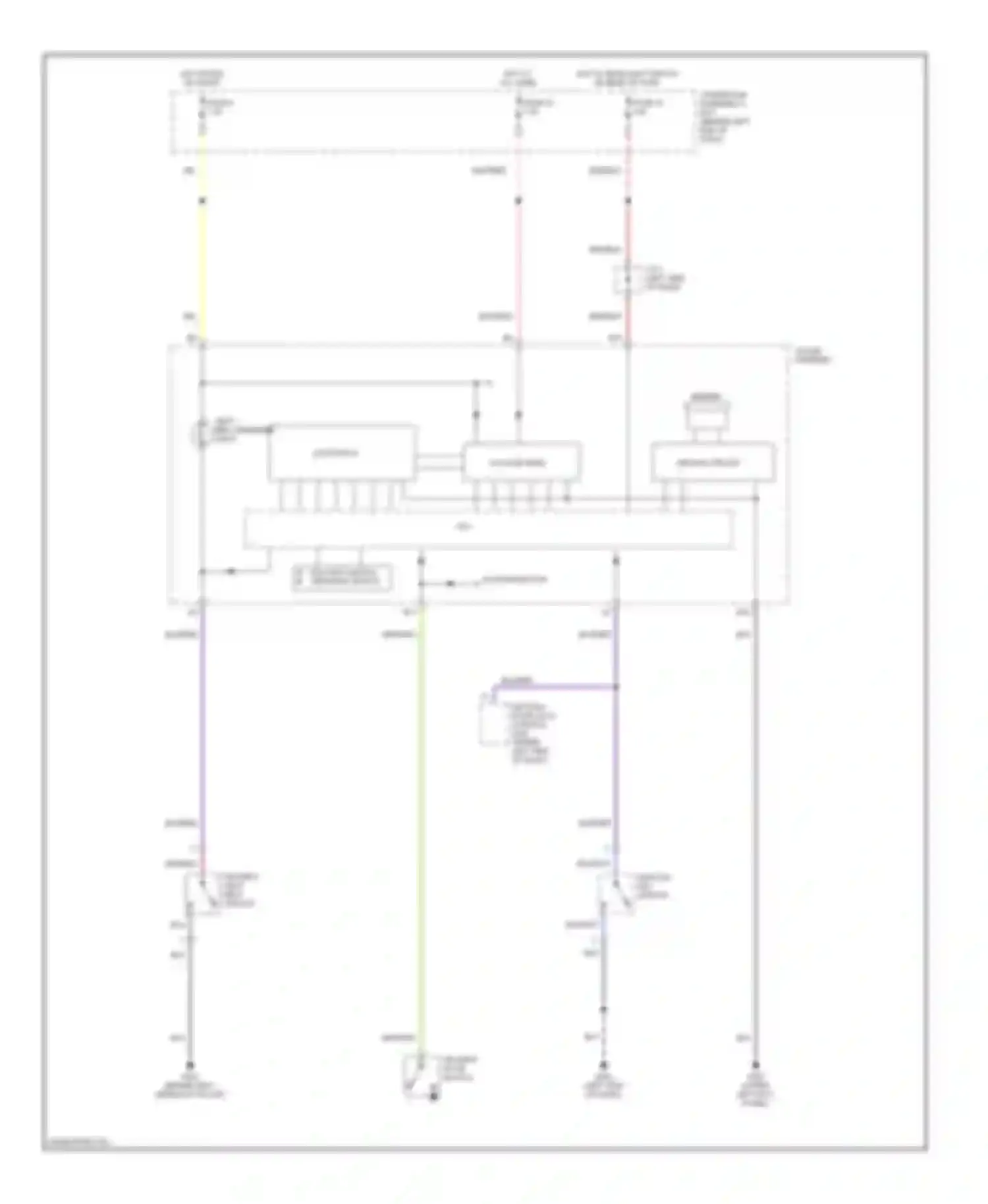 Insight Honda ZE1 (1999-2006): Warning systems circuit