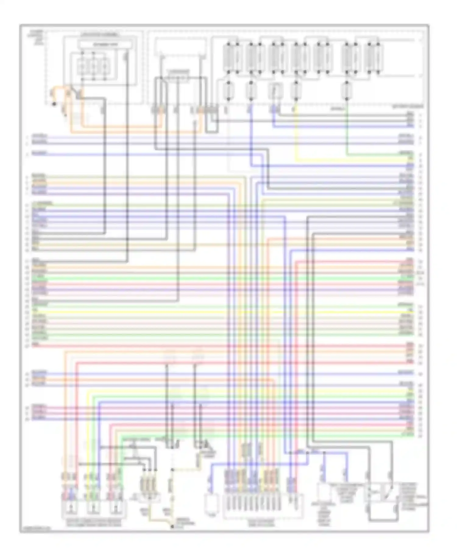 Wiring diagram battery module for Honda Insight ZE1 (1999-2006) (1 of 2)