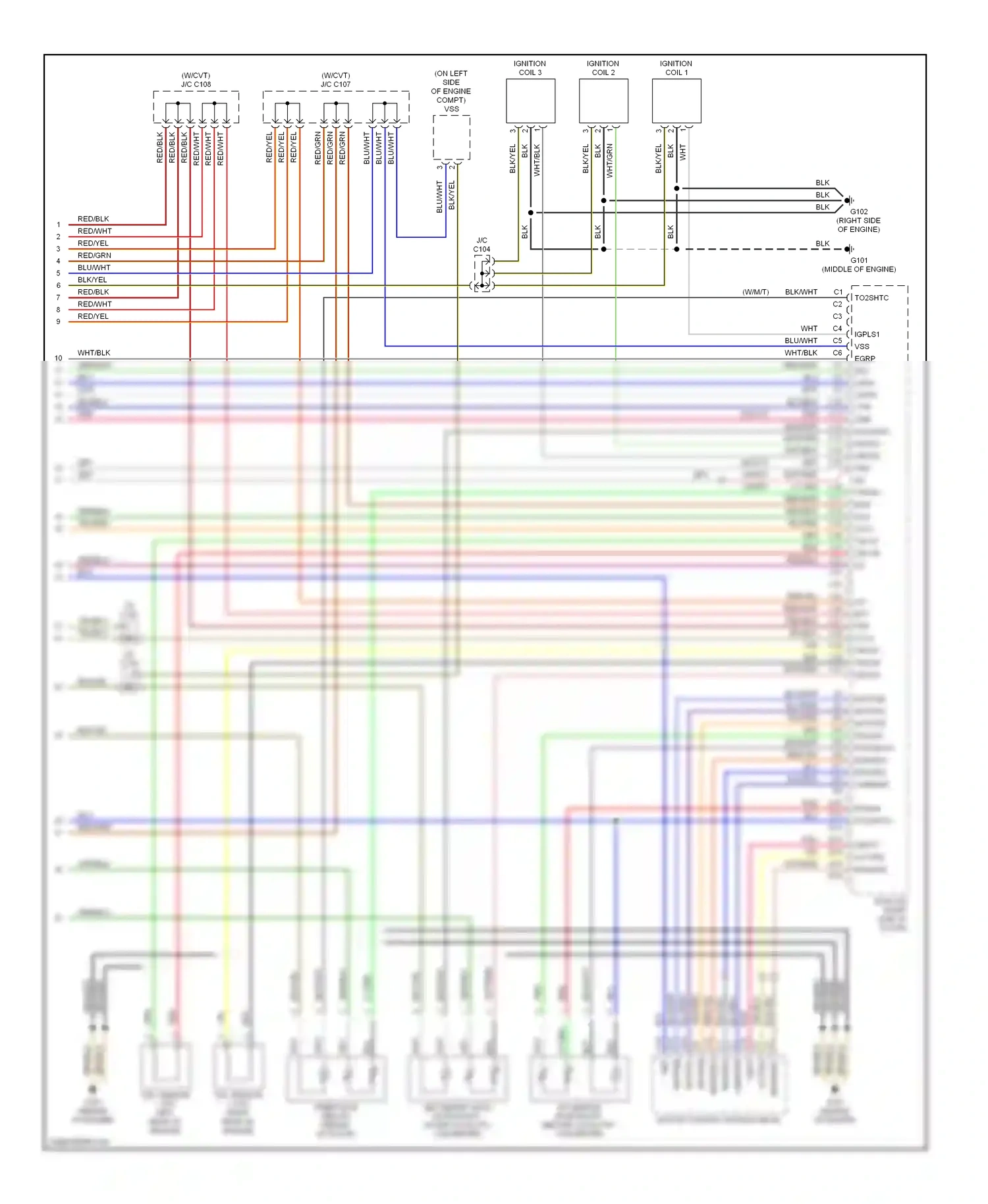 Wiring diagram blu for Honda Insight ZE1 (1999-2006) (19 of 33)