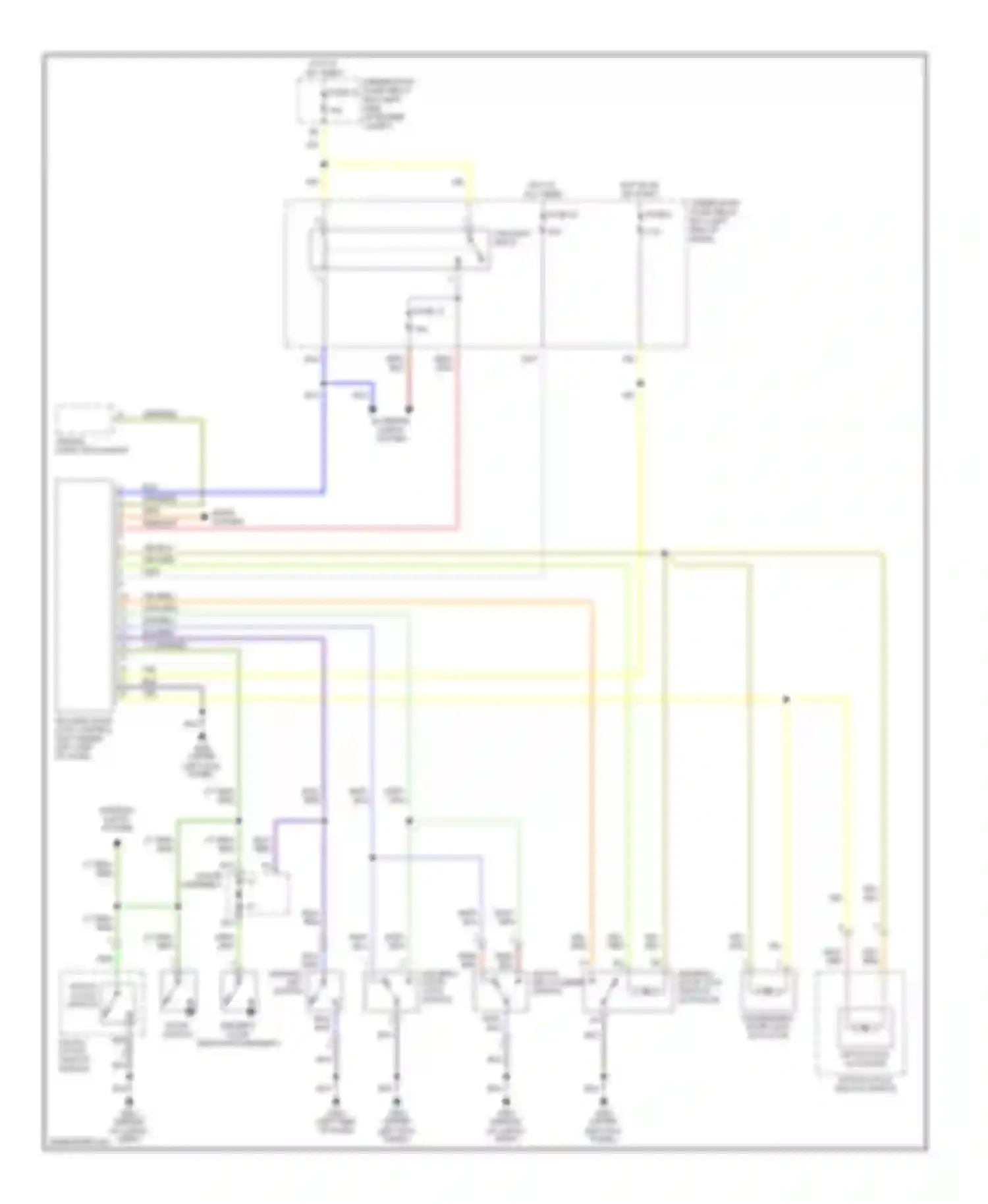 Wiring diagram hatch latch switch for Honda Insight ZE1 (1999-2006)