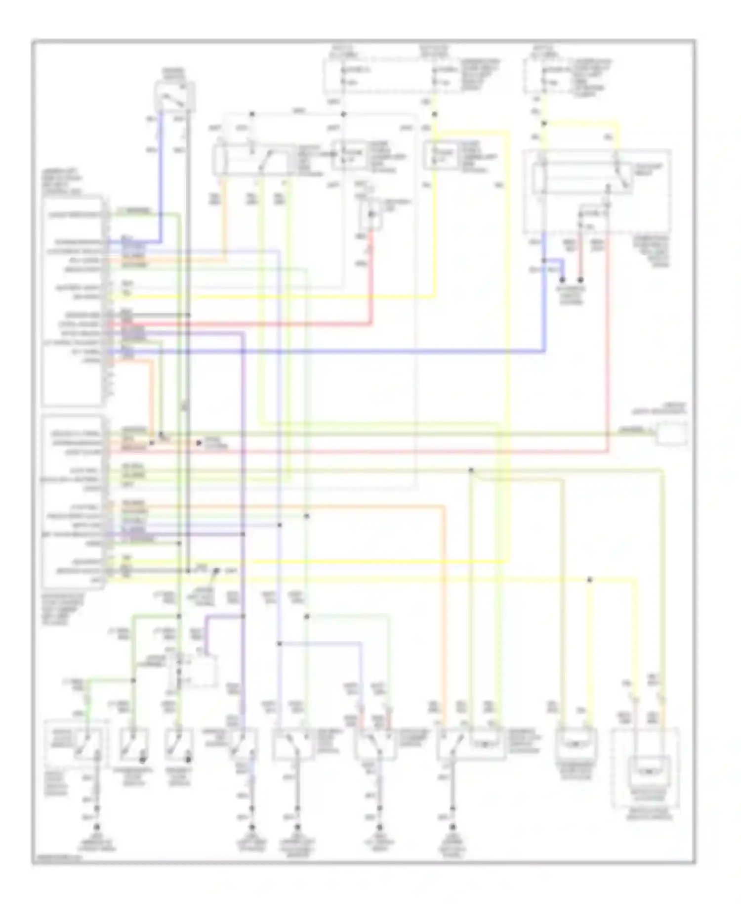 Wiring diagram battery input ign input for Honda Insight ZE1 (1999-2006)