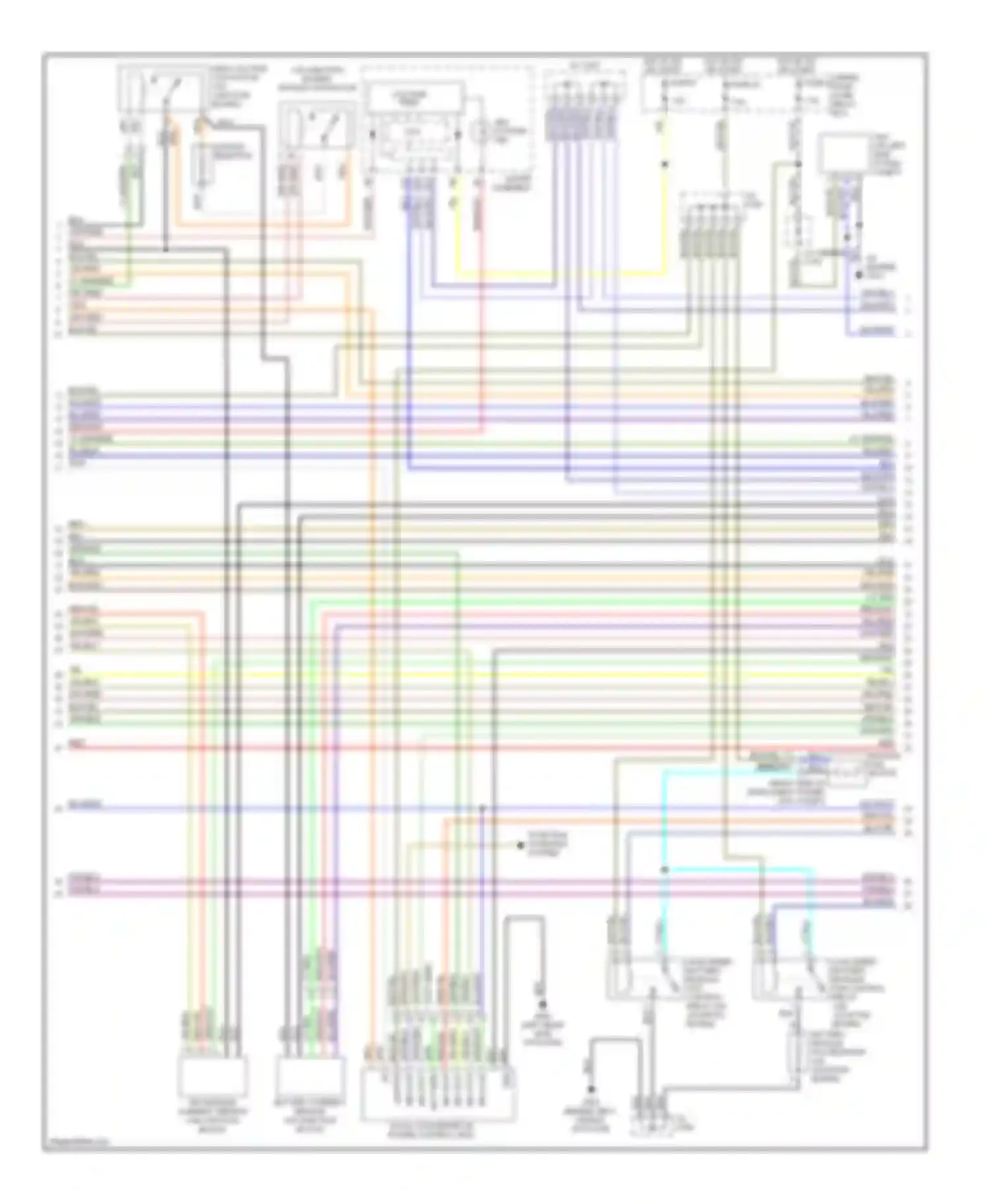 Wiring diagram under- dash fuse/ relay box fuse 4 for Honda Insight ZE1 (1999-2006)