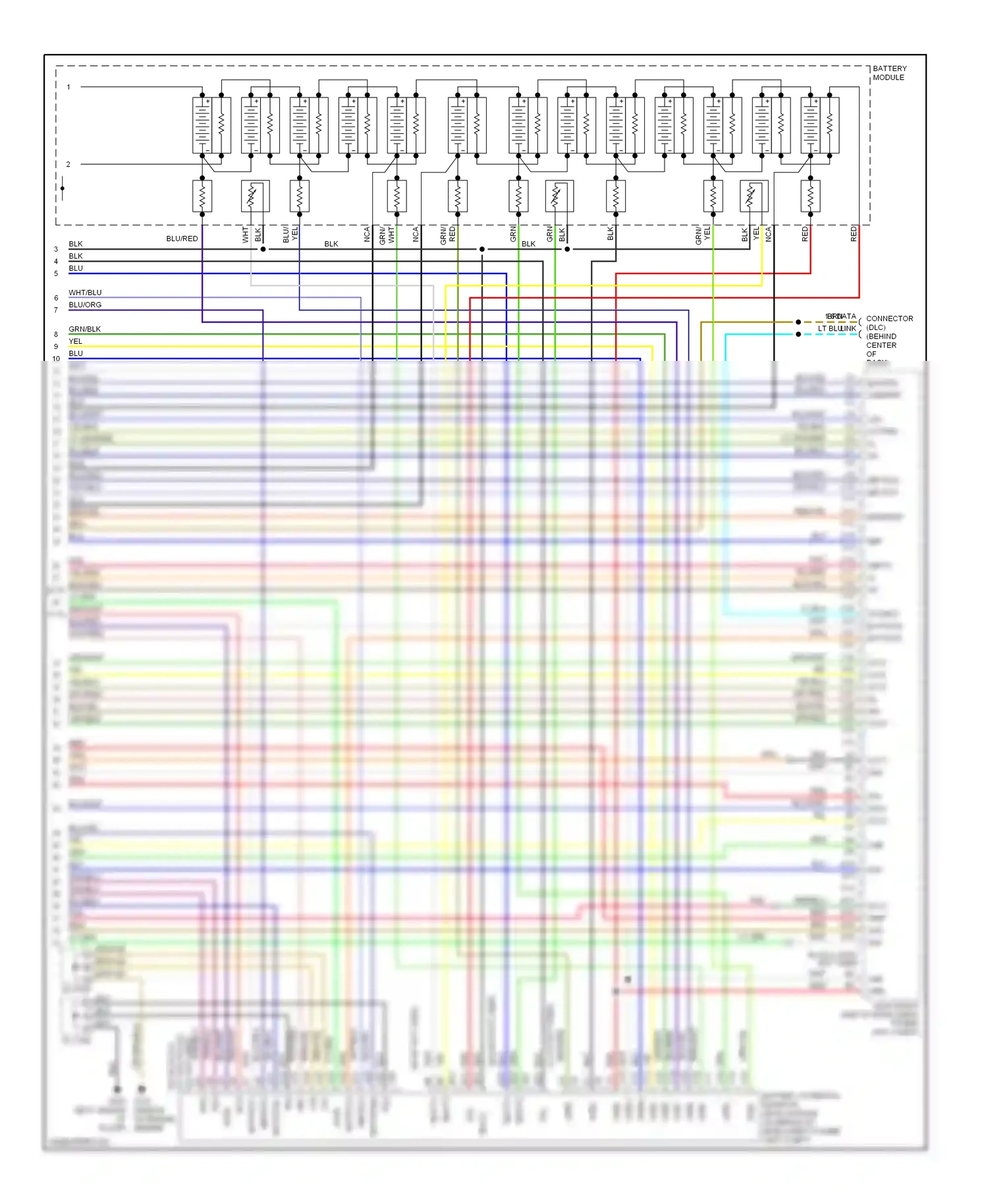 Wiring diagram lt blu for Honda Insight ZE1 (1999-2006) (8 of 8)