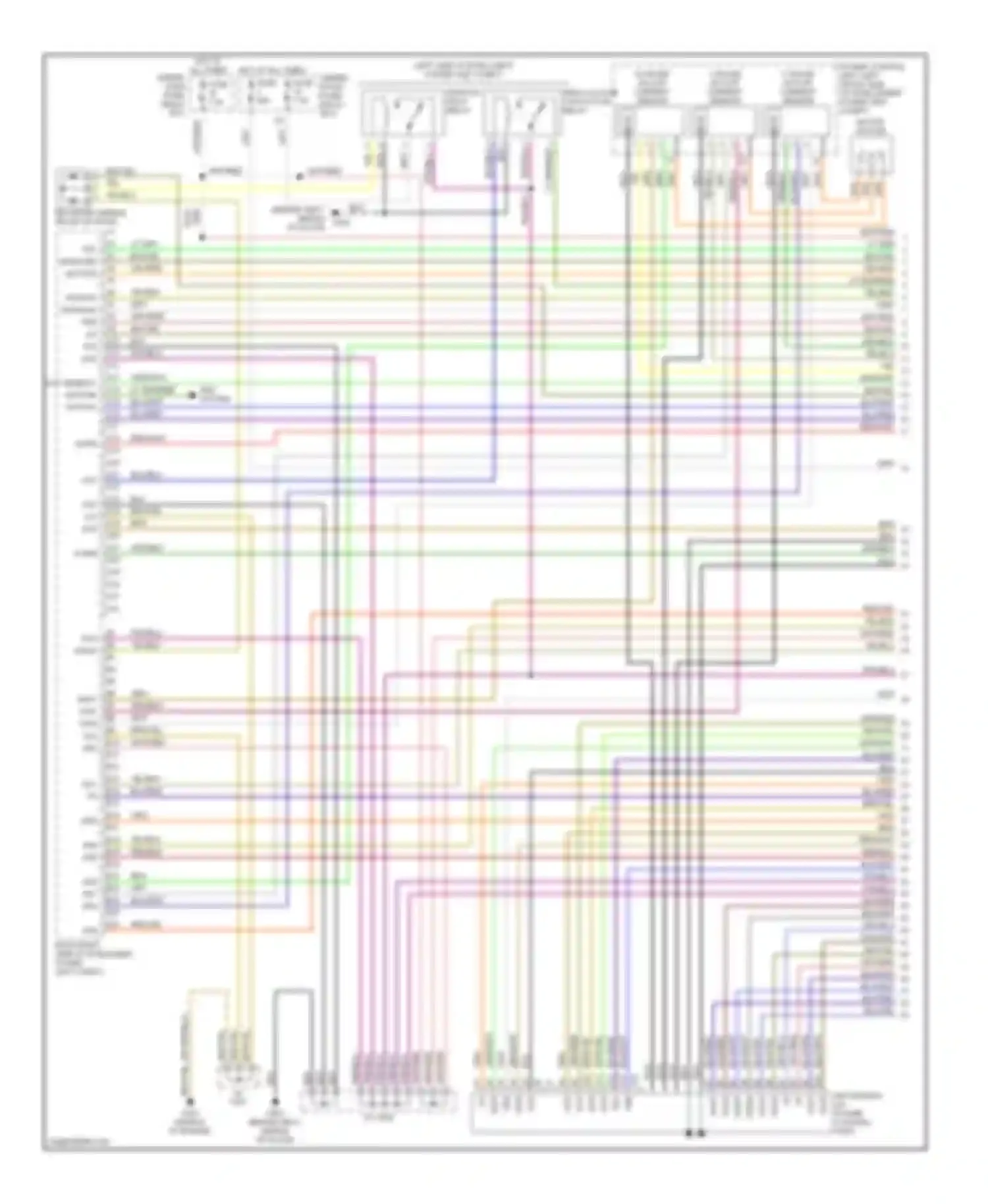 Wiring diagram under- hood fuse/ relay box for Honda Insight ZE1 (1999-2006) (1 of 1)