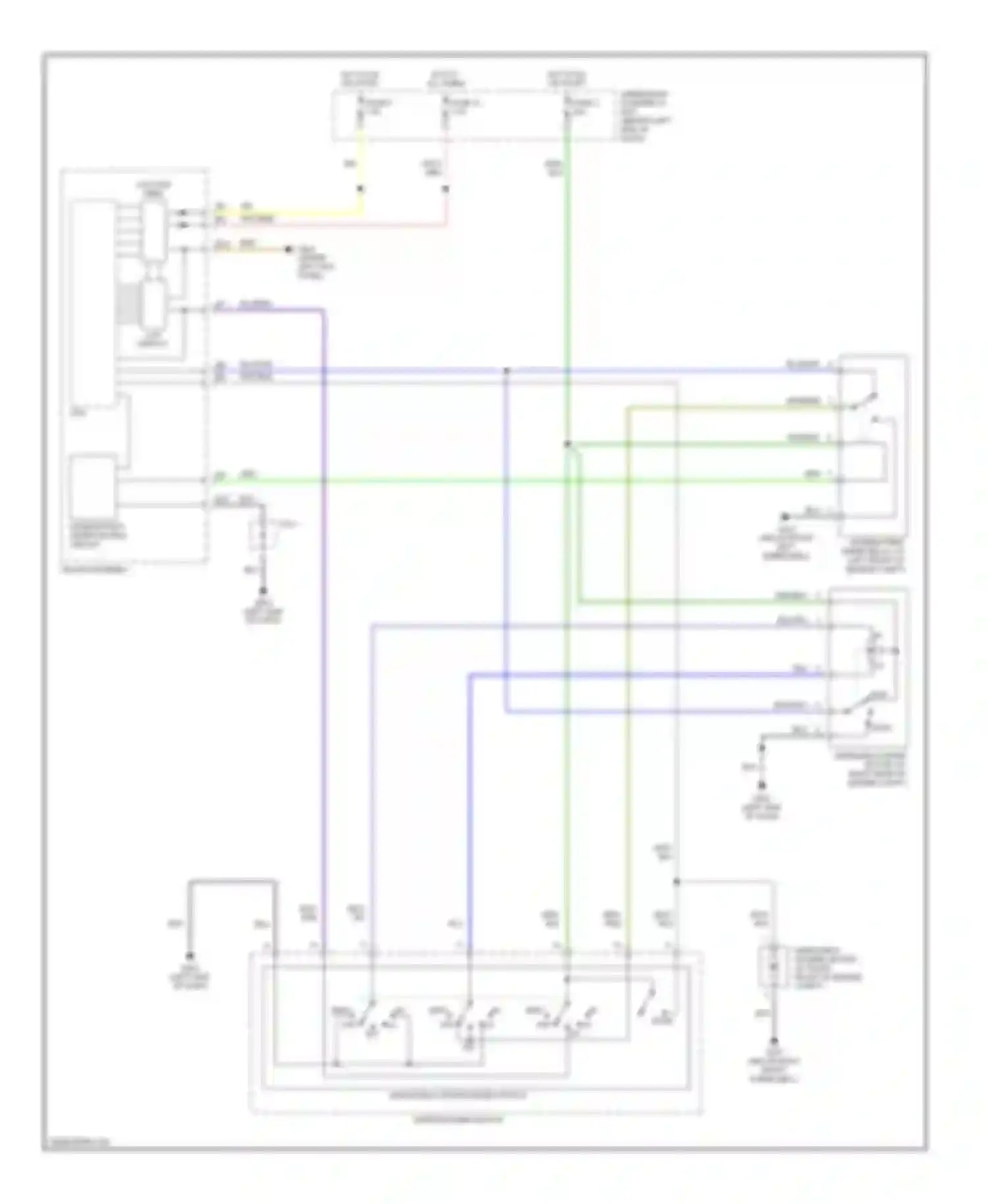 Wiring diagram lcd display for Honda Insight ZE1 (1999-2006)