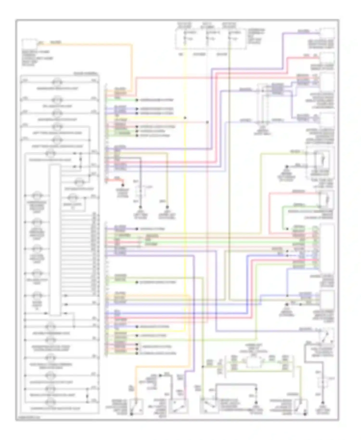 Wiring diagram warning system for Honda Insight ZE1 (1999-2006) (1 of 1)