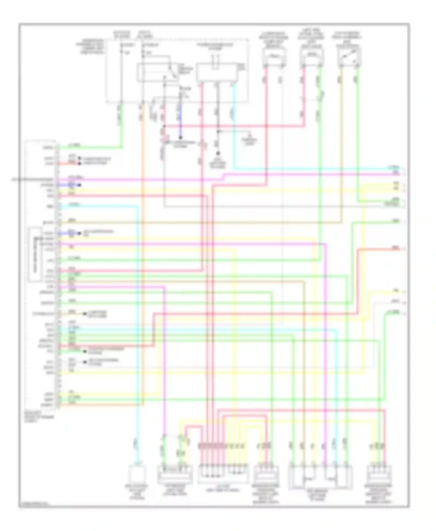 Insight Honda ZE2 facelift (2011-2014): Wiring diagram engine performance 1.3l hybrid, engine controls circuit (1 of 5)
