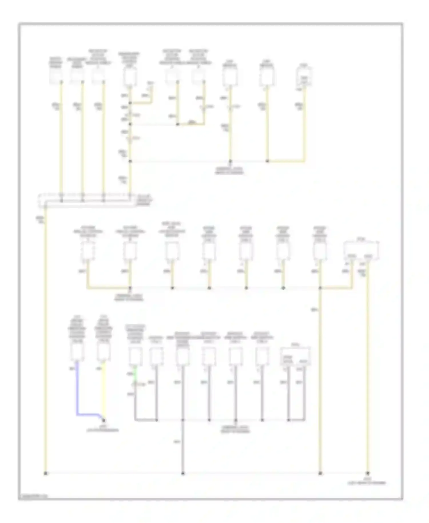 Insight Honda ZE2 facelift (2011-2014): Ground distribution circuit (1 of 4)