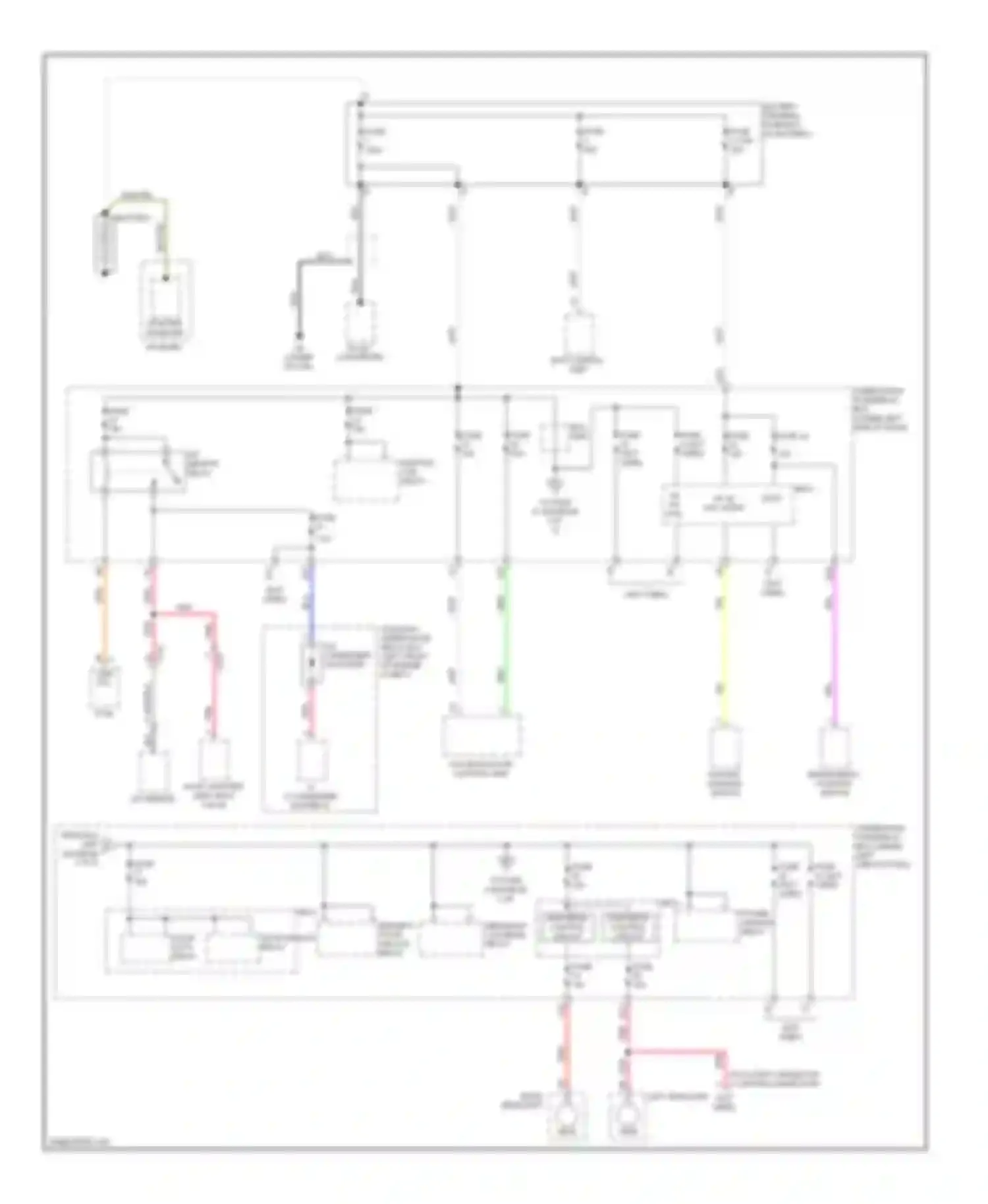 Insight Honda ZE2 facelift (2011-2014): Power distribution circuit (1 of 5)