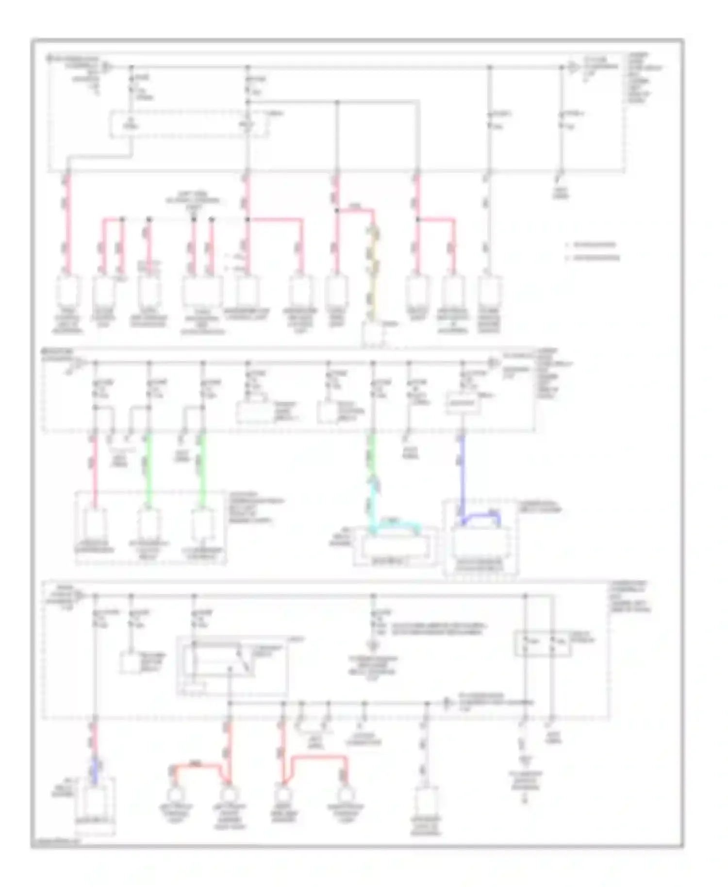 Insight Honda ZE2 facelift (2011-2014): Power distribution circuit (2 of 5)