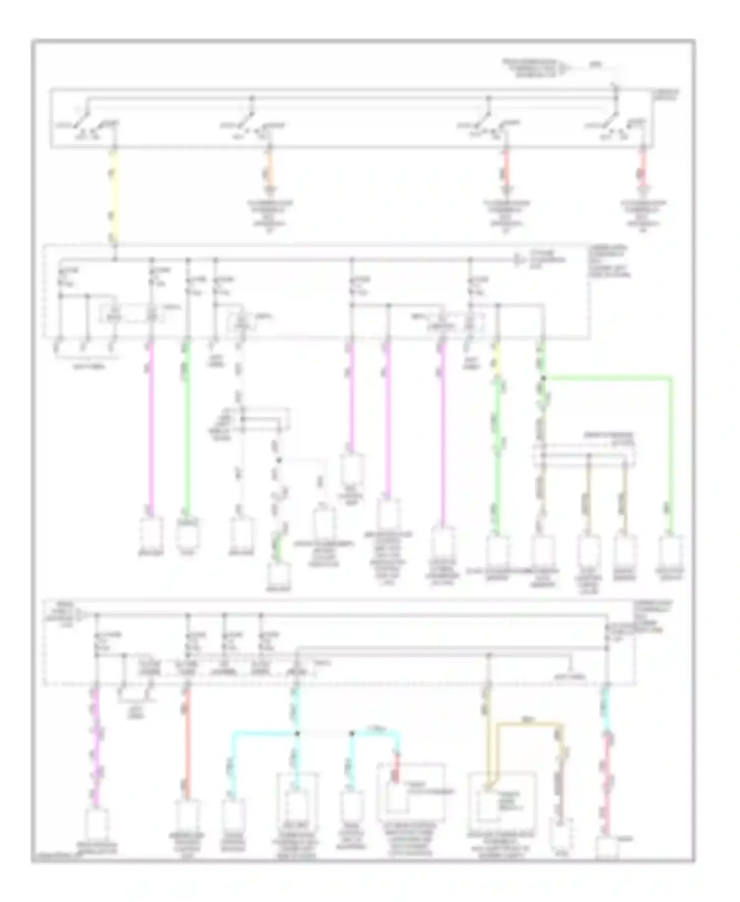 Insight Honda ZE2 facelift (2011-2014): Power distribution circuit (4 of 5)