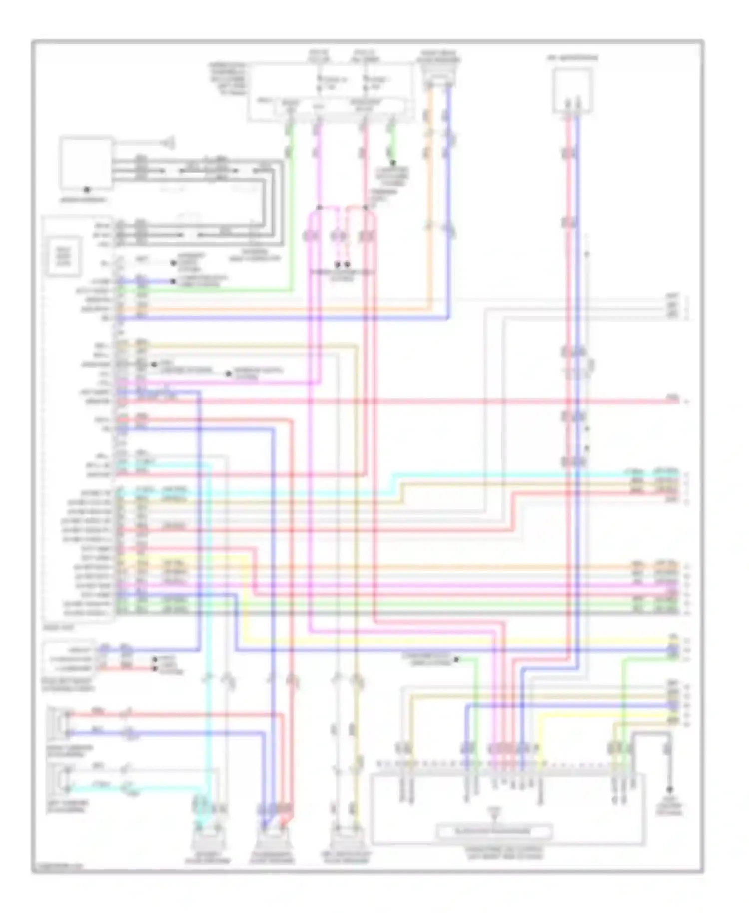 Insight Honda ZE2 facelift (2011-2014): Radio circuit, ex & lx without navigation (1 of 2)