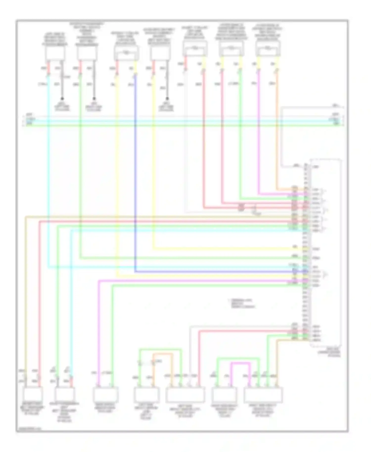 Insight Honda ZE2 facelift (2011-2014): Supplemental restraints circuit (2 of 3)