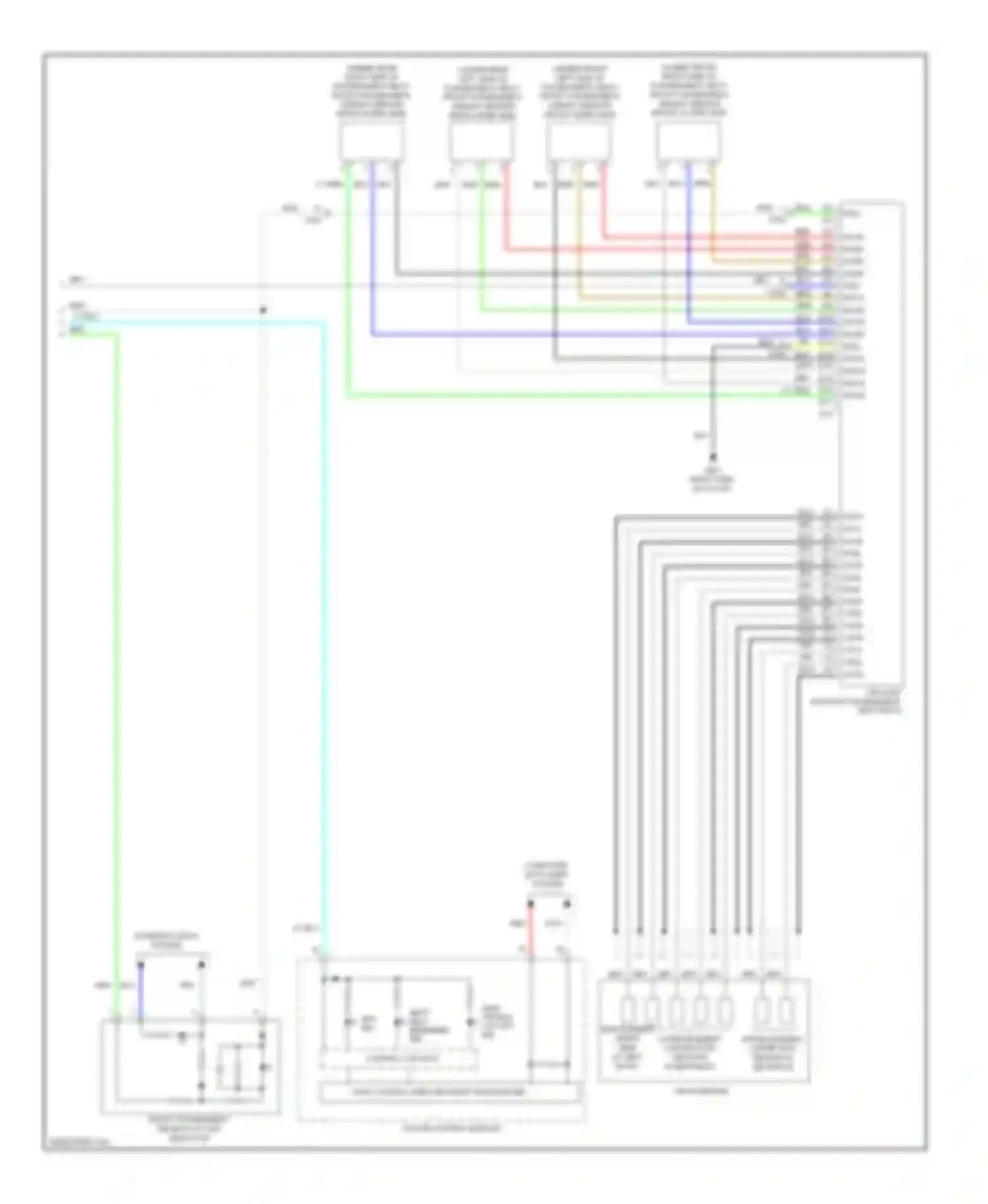 Insight Honda ZE2 facelift (2011-2014): Supplemental restraints circuit (3 of 3)
