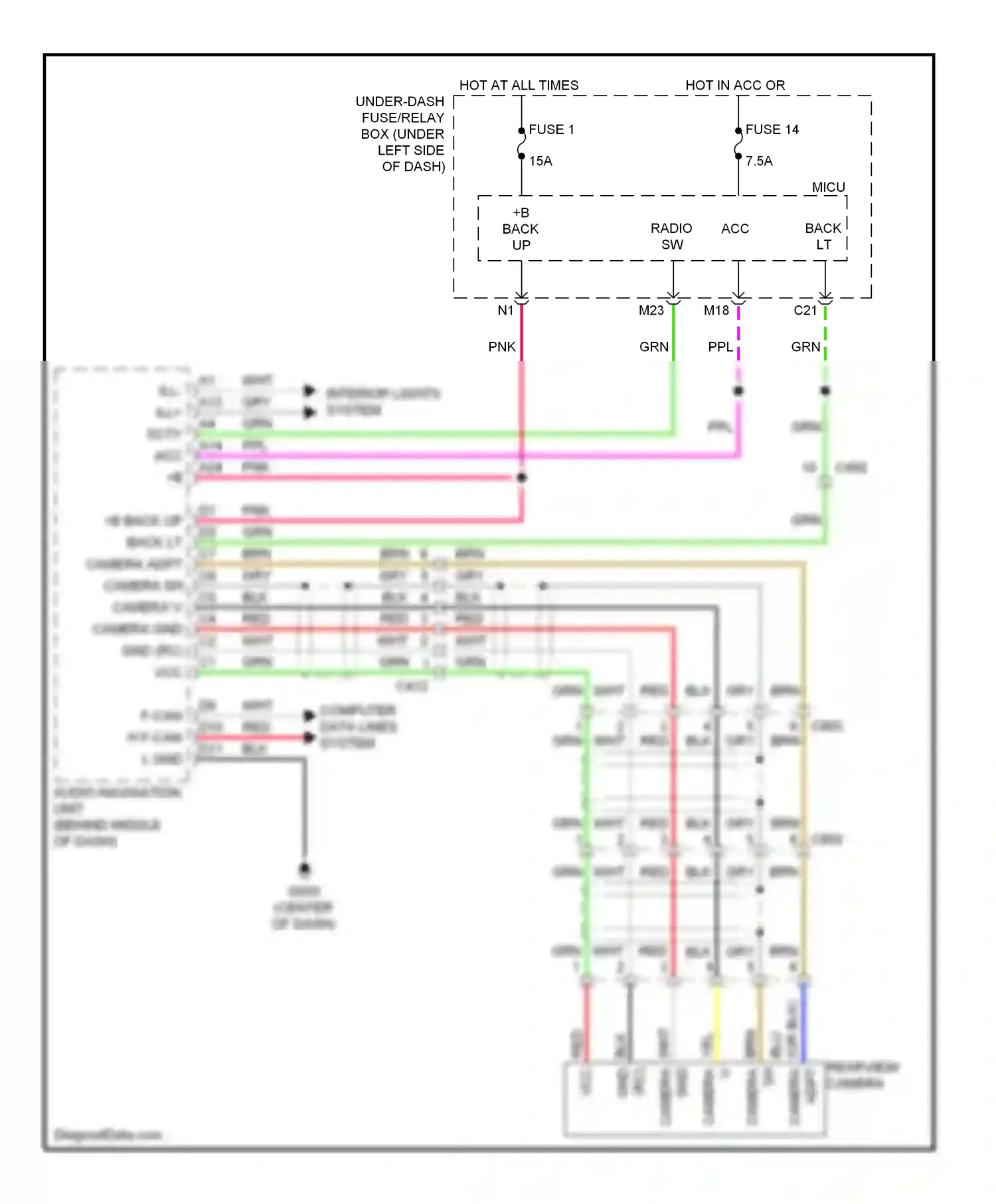 Wiring diagram +b back up for Honda Insight ZE2 facelift (2011-2014) (7 of 7)