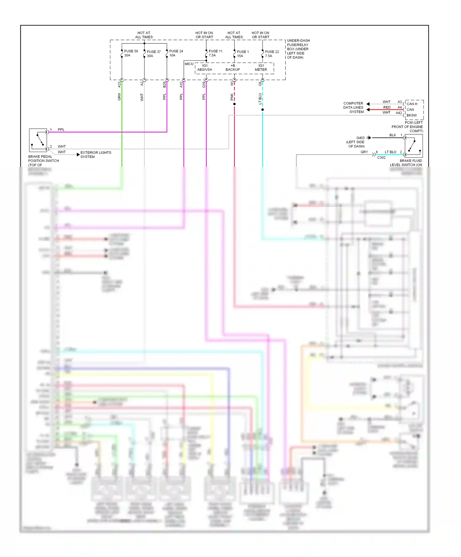 Wiring diagram fr gnd for Honda Insight ZE2 facelift (2011-2014) (1 of 1)