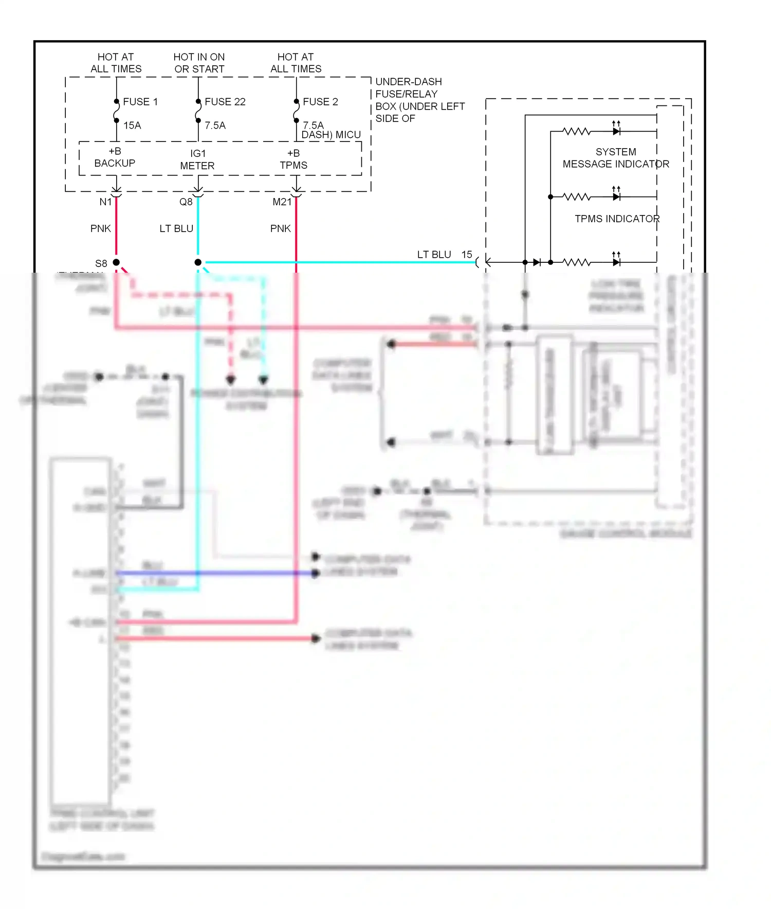 Wiring diagram fuse 2 for Honda Insight ZE2 facelift (2011-2014) (5 of 6)