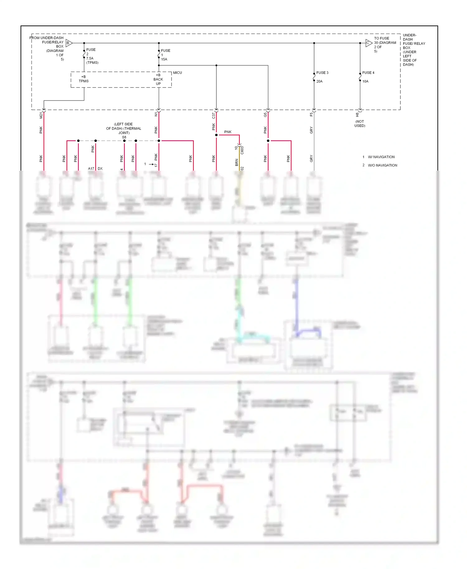 Wiring diagram fuse 4 for Honda Insight ZE2 facelift (2011-2014) (1 of 1)