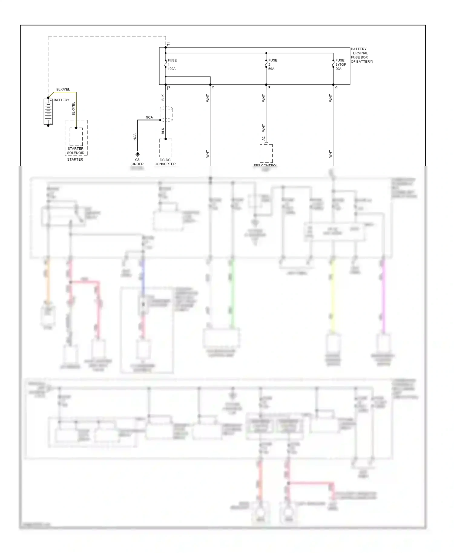 Wiring diagram fuse 51 for Honda Insight ZE2 facelift (2011-2014) (3 of 3)