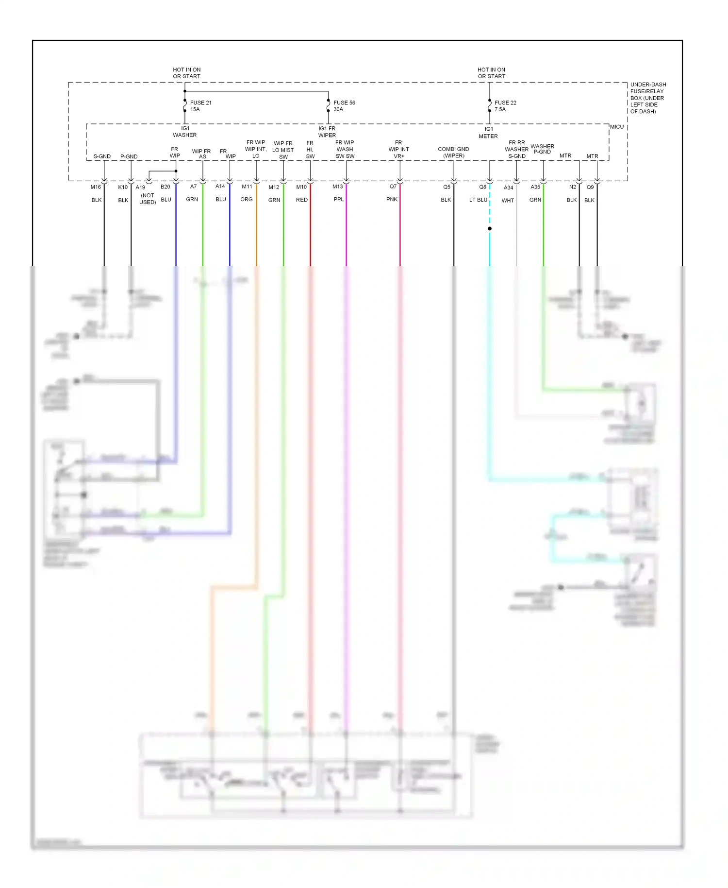Wiring diagram gauge control module for Honda Insight ZE2 facelift (2011-2014) (21 of 22)