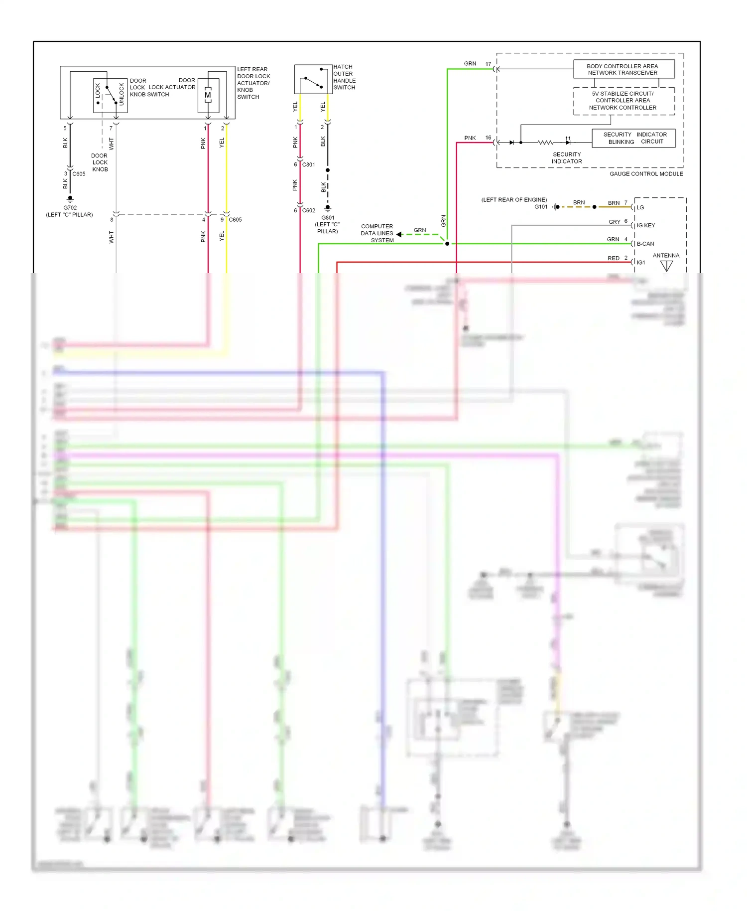 Wiring diagram grn for Honda Insight ZE2 facelift (2011-2014) (9 of 58)