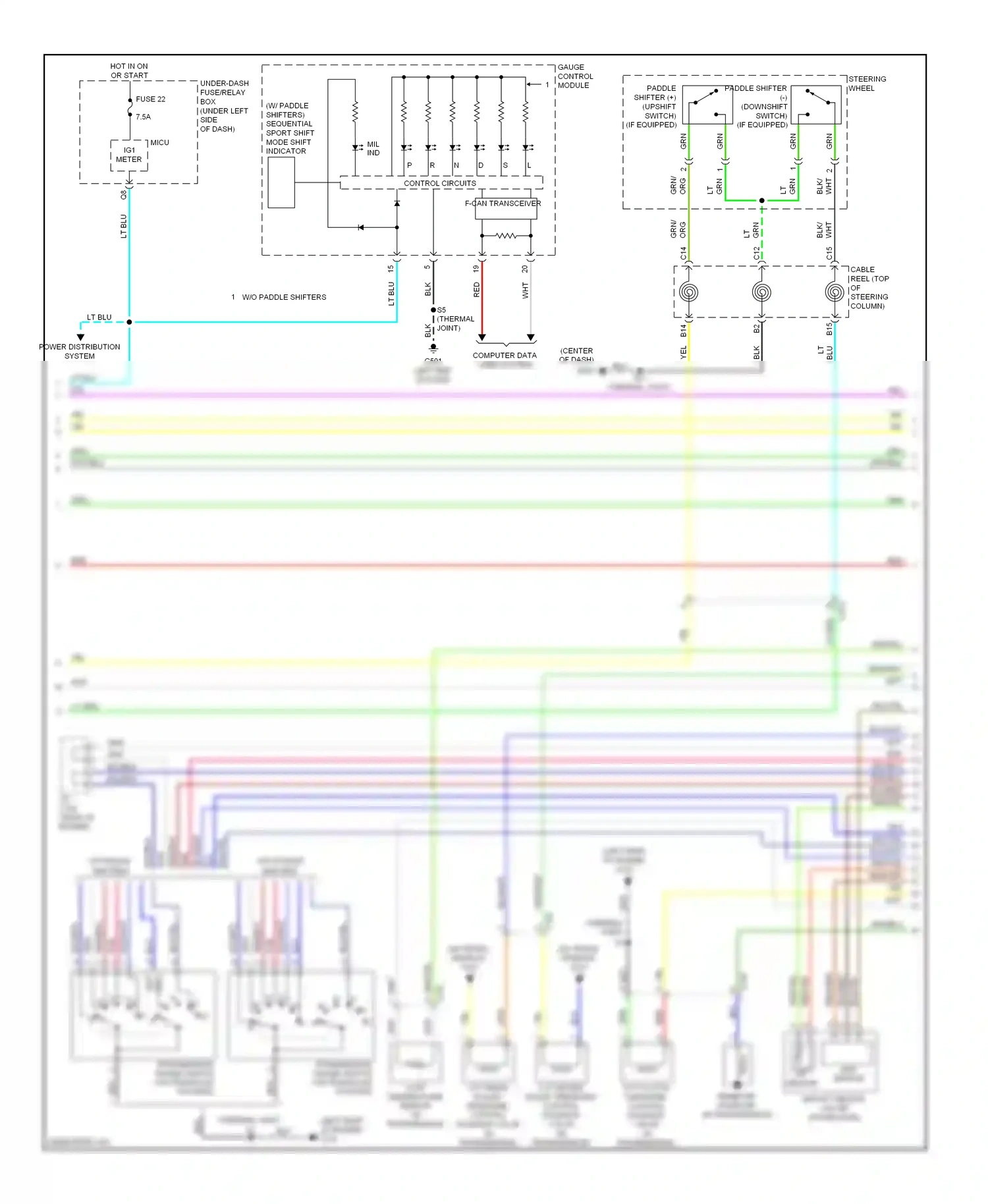Wiring diagram grn for Honda Insight ZE2 facelift (2011-2014) (50 of 58)