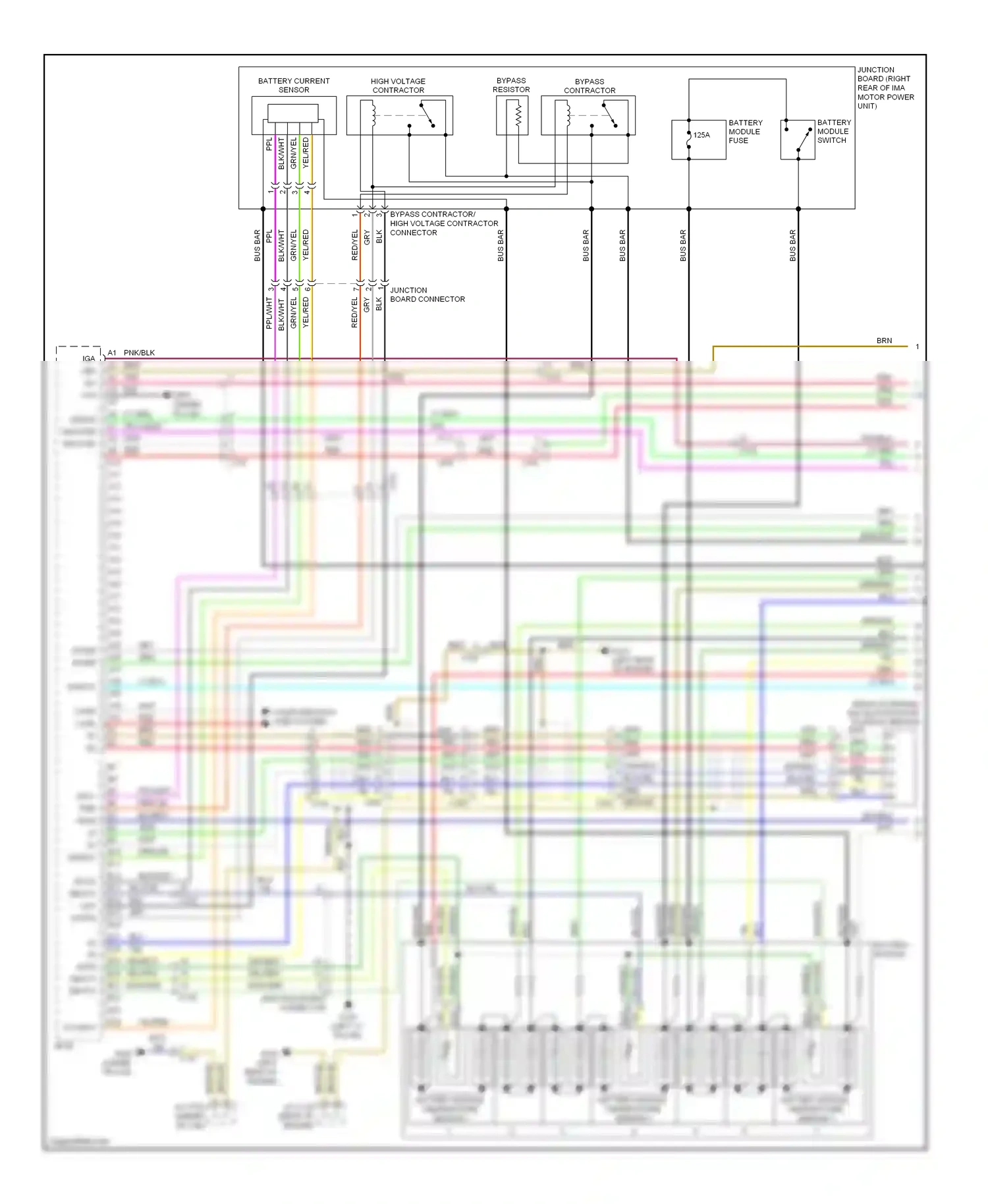 Wiring diagram grn/blk for Honda Insight ZE2 facelift (2011-2014) (5 of 7)