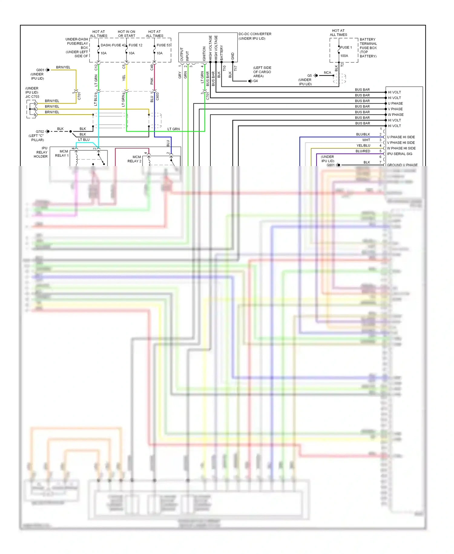 Honda Insight ZE2 facelift (2011-2014) input wiring diagram  (1 of 1)