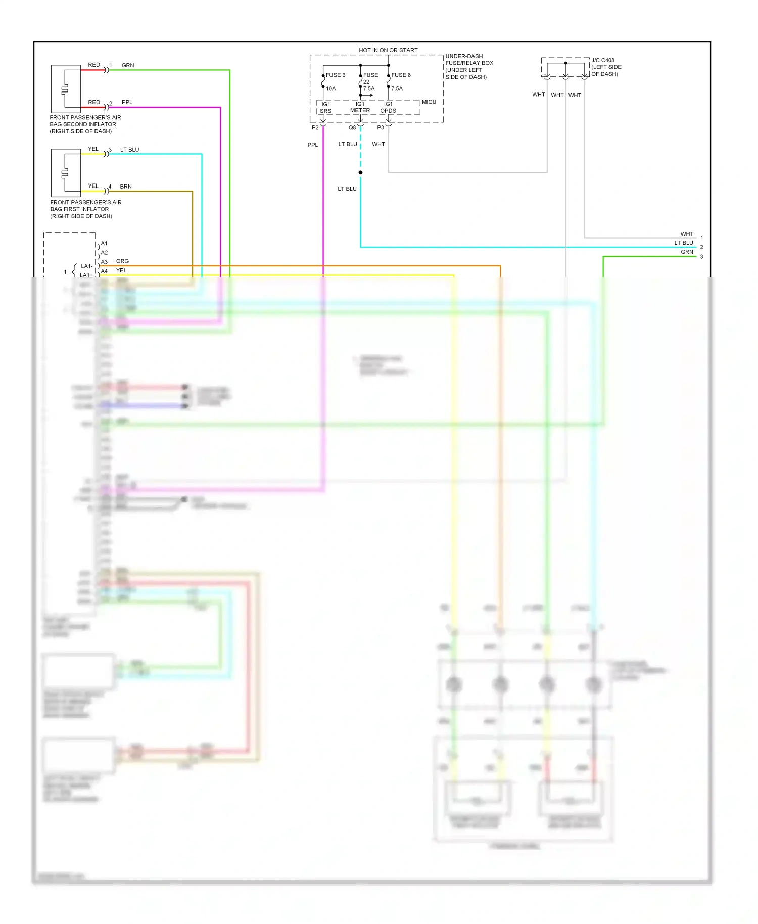 Wiring diagram meter opds for Honda Insight ZE2 facelift (2011-2014) (1 of 1)