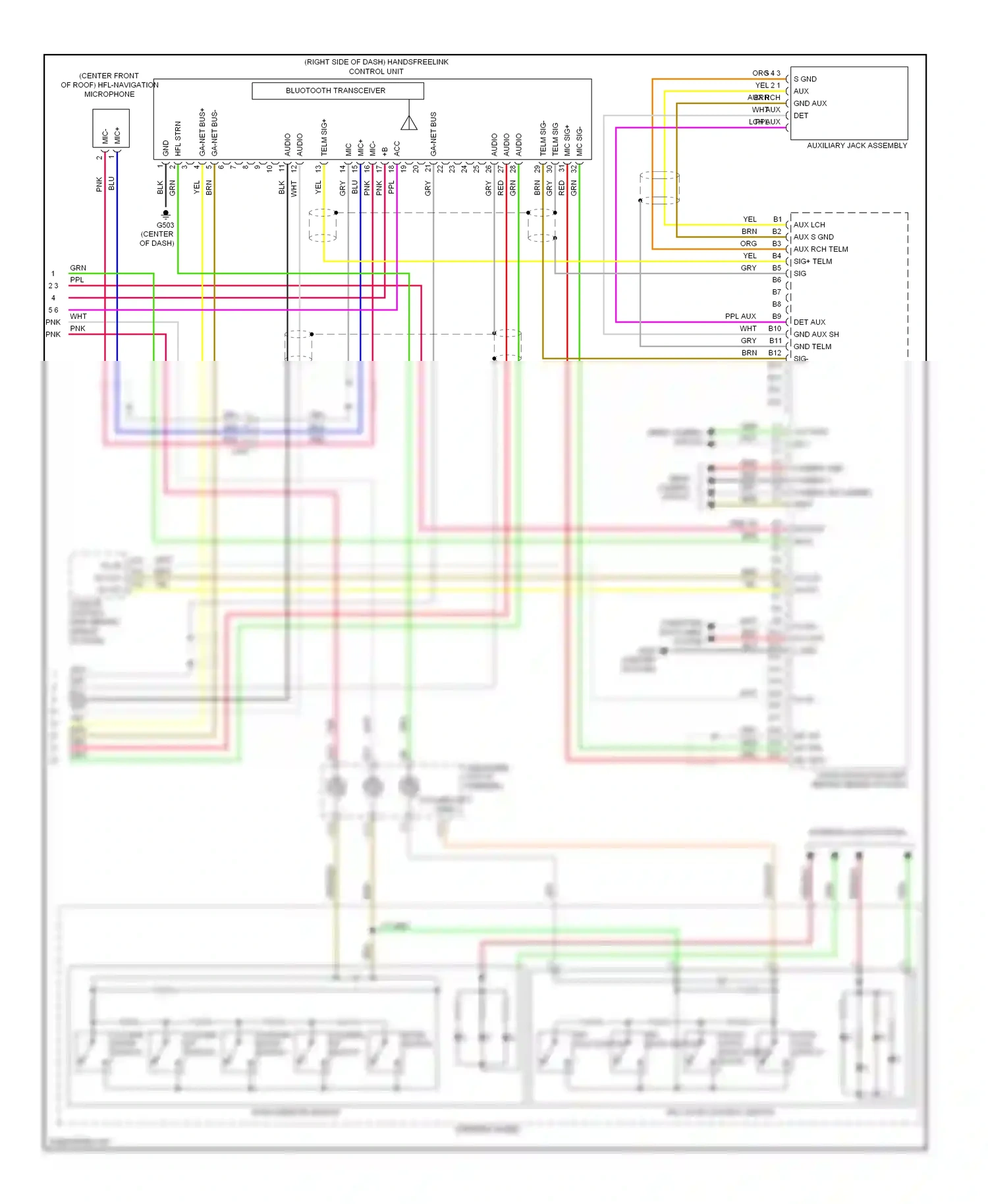 Wiring diagram mic sig for Honda Insight ZE2 facelift (2011-2014) (1 of 3)