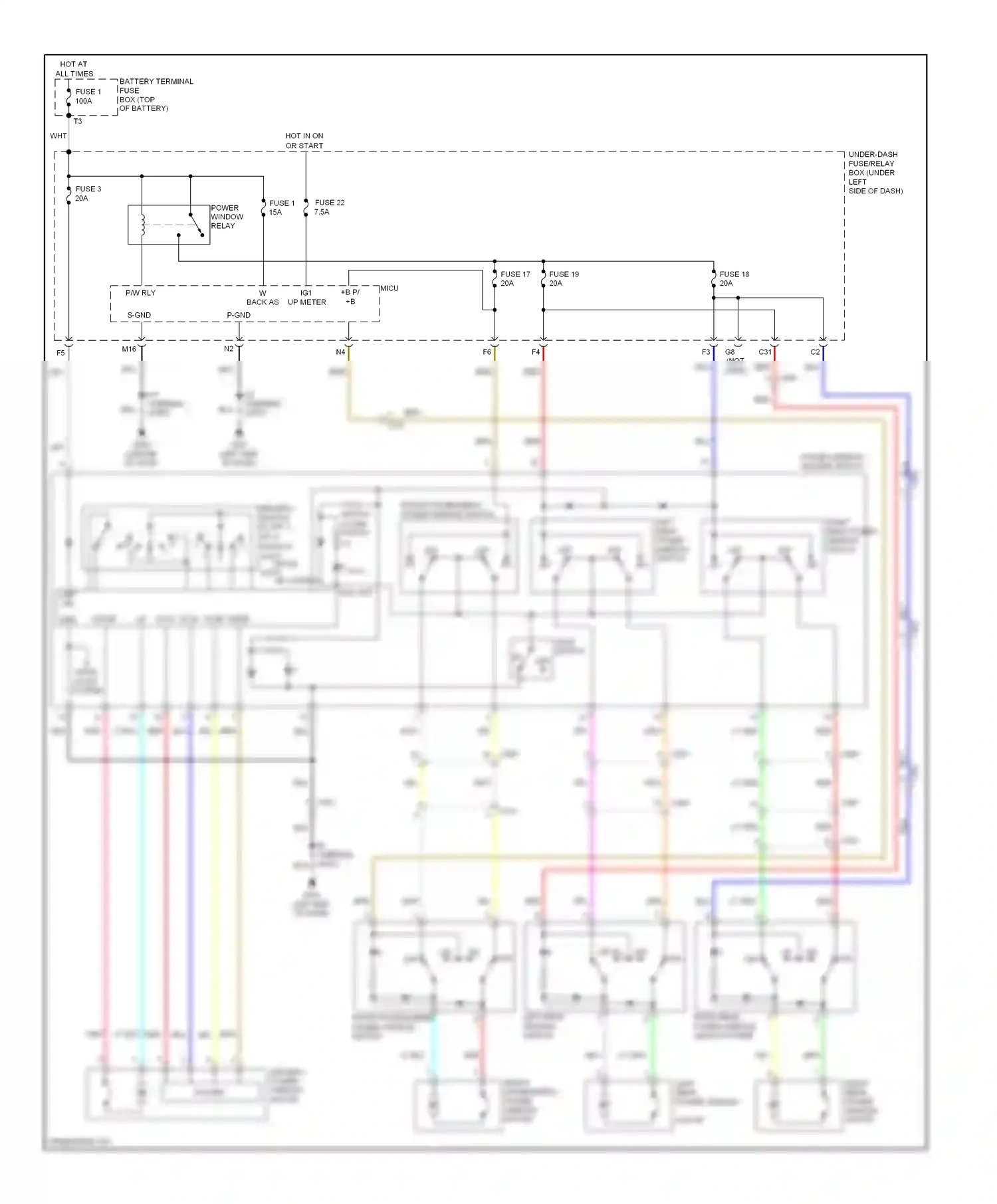 Wiring diagram on off for Honda Insight ZE2 facelift (2011-2014) (3 of 3)