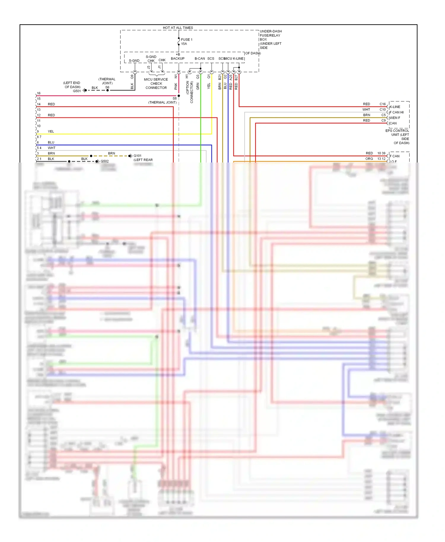 Wiring diagram scs b-can for Honda Insight ZE2 facelift (2011-2014) (1 of 1)
