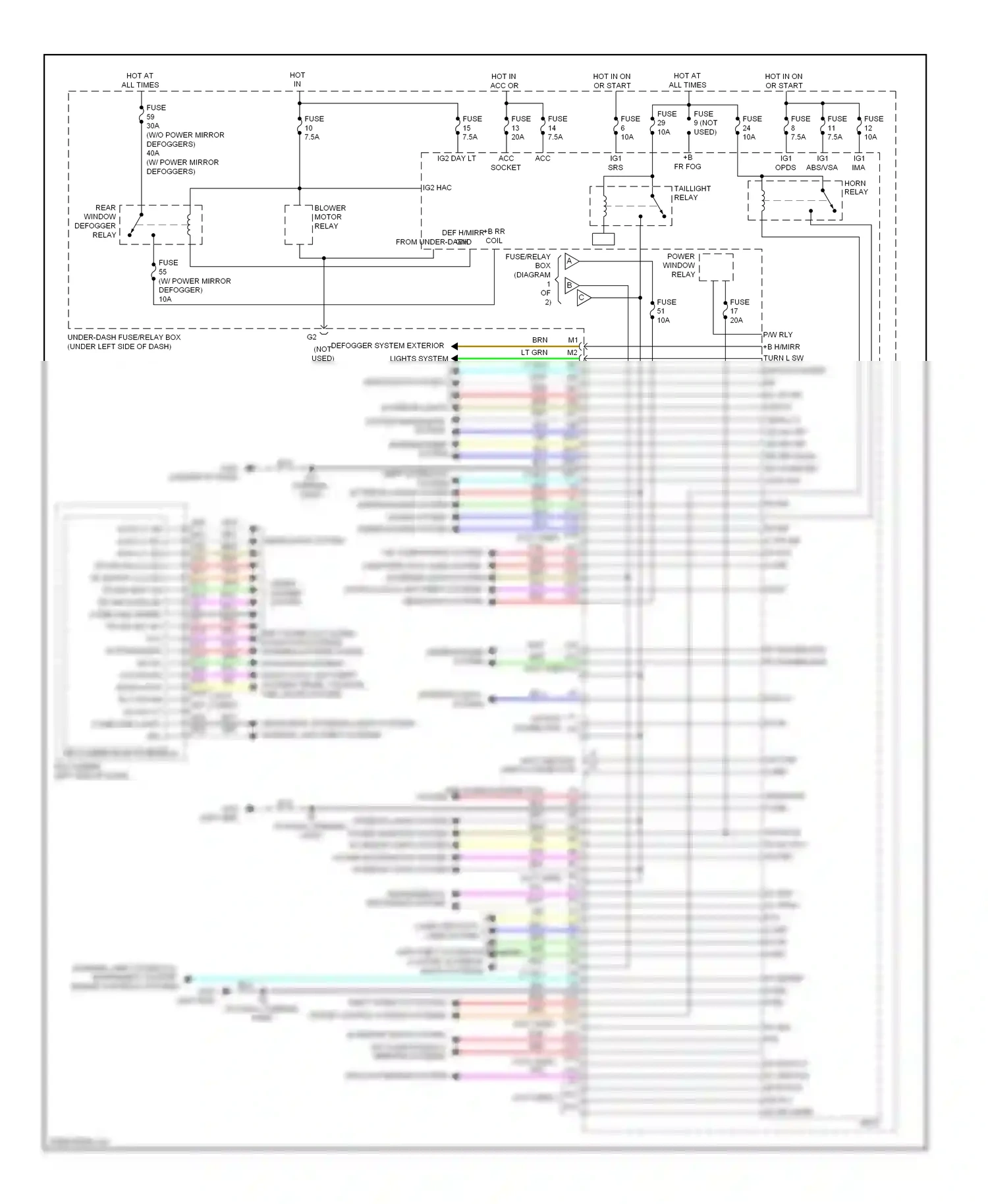 Wiring diagram shift interlock system for Honda Insight ZE2 facelift (2011-2014) (1 of 1)
