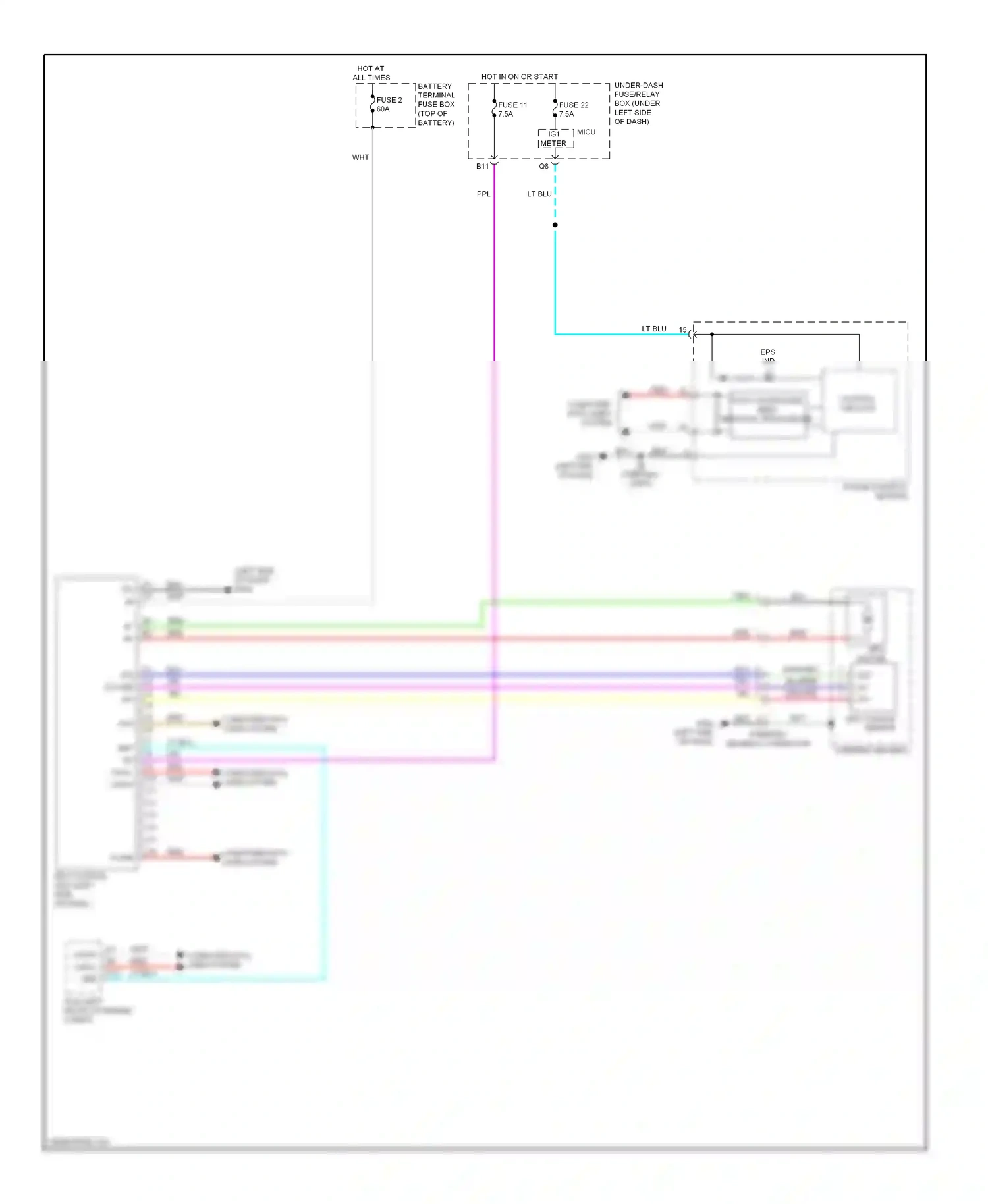 Wiring diagram yel for Honda Insight ZE2 facelift (2011-2014) (13 of 56)
