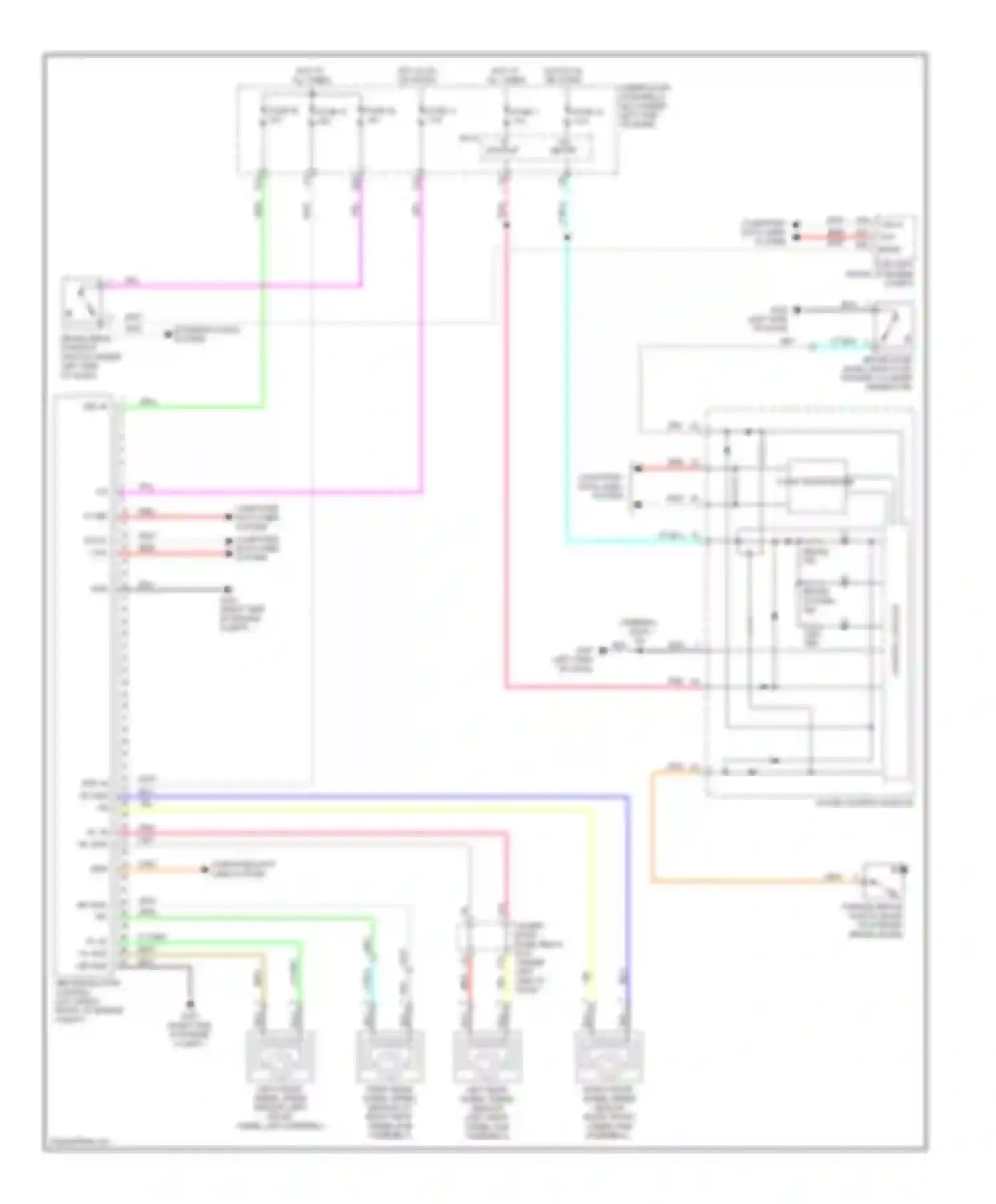 Insight Honda ZE2 (2009-2011): Anti-lock brakes circuit, without vsa