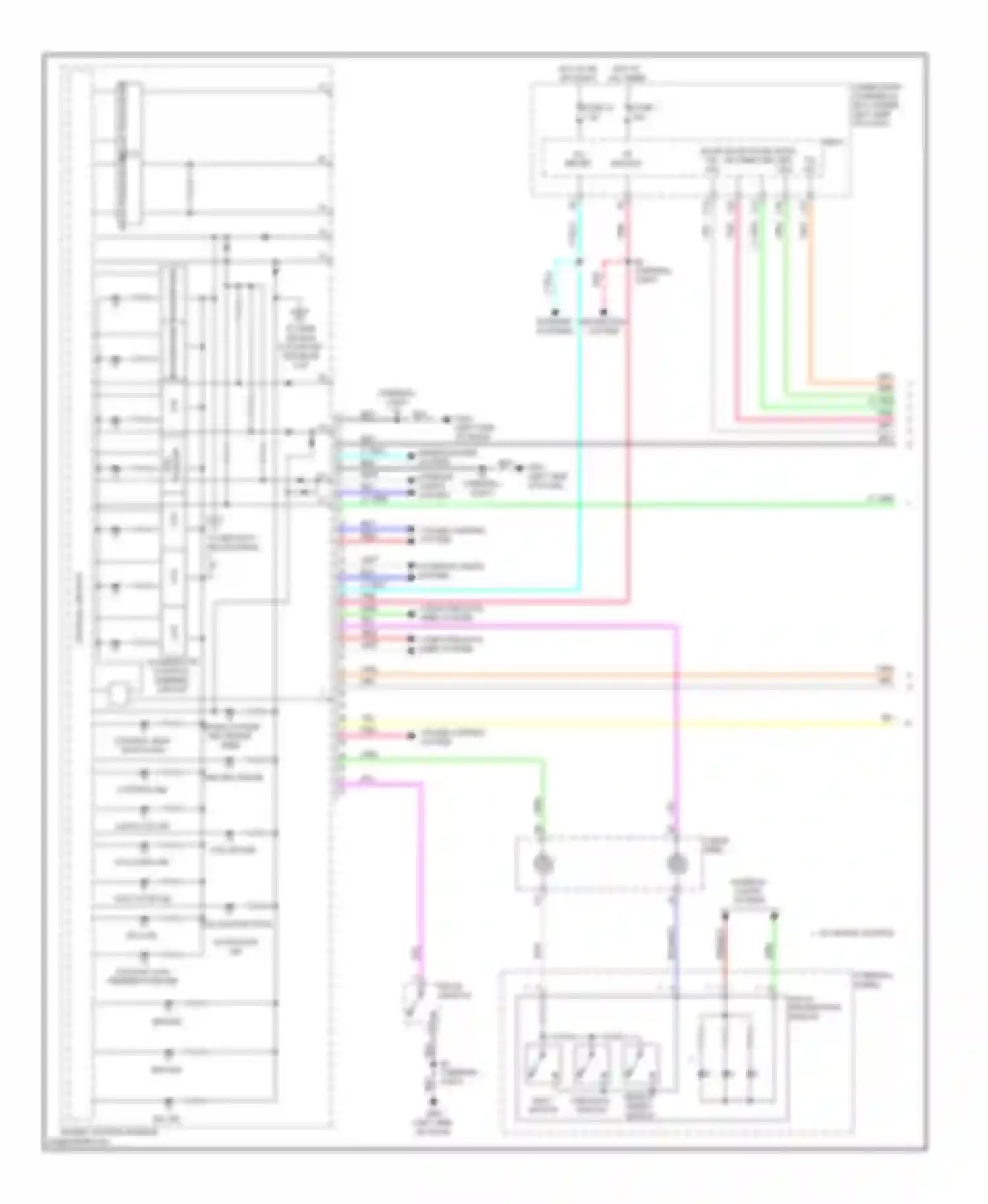 Insight Honda ZE2 (2009-2011): Instrument cluster circuit (1 of 2)