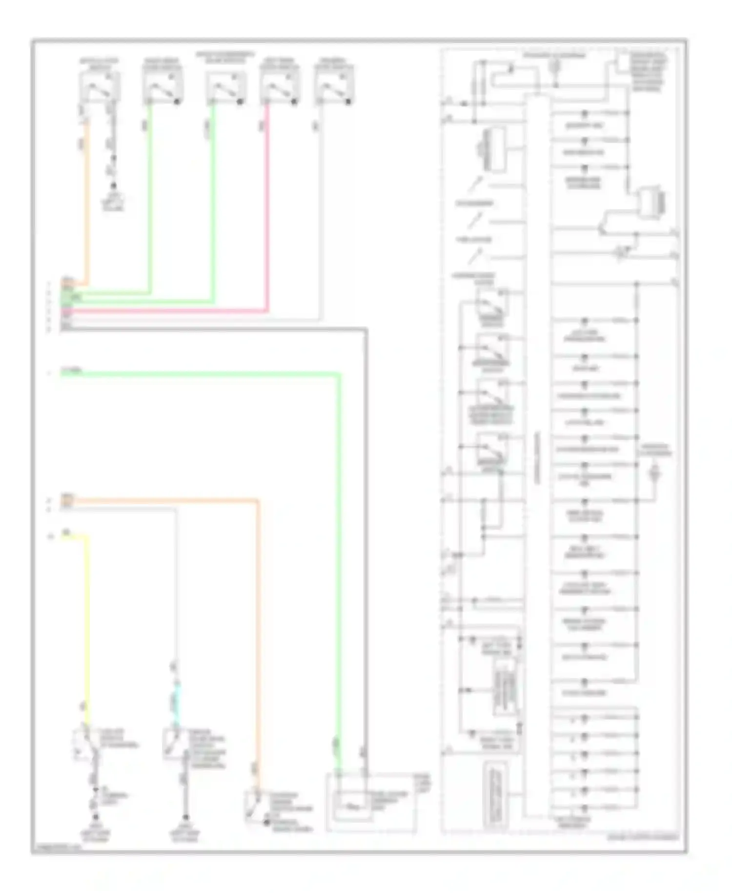 Insight Honda ZE2 (2009-2011): Instrument cluster circuit (2 of 2)