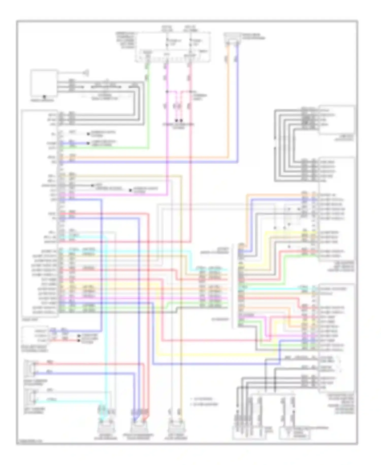 Insight Honda ZE2 (2009-2011): Radio circuit, without navigation