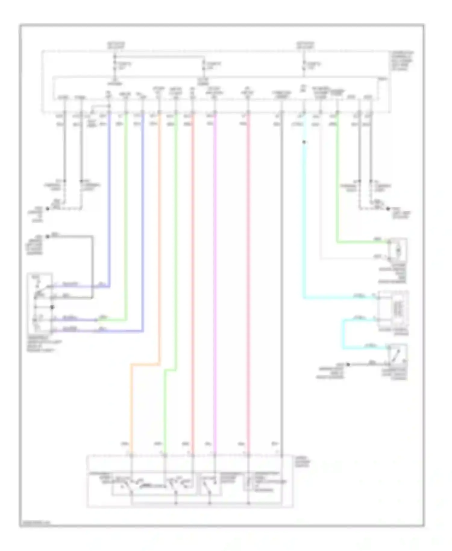 Insight Honda ZE2 (2009-2011): Front wiper/washer circuit