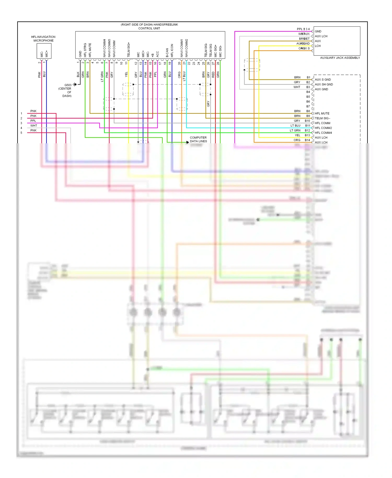 Honda Insight ZE2 (2009-2011) audio remote switch wiring diagram  (1 of 2)