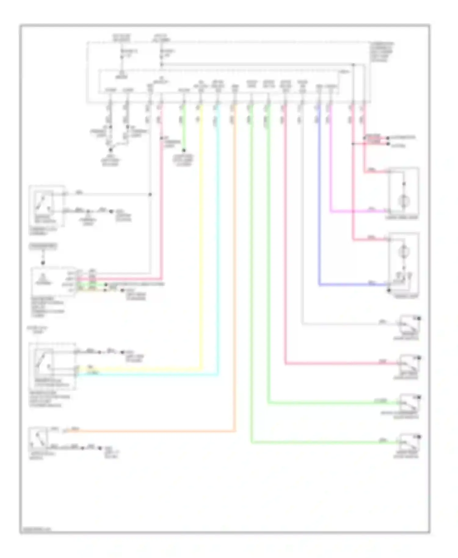 Wiring diagram ceiling light for Honda Insight ZE2 (2009-2011) (2 of 2)