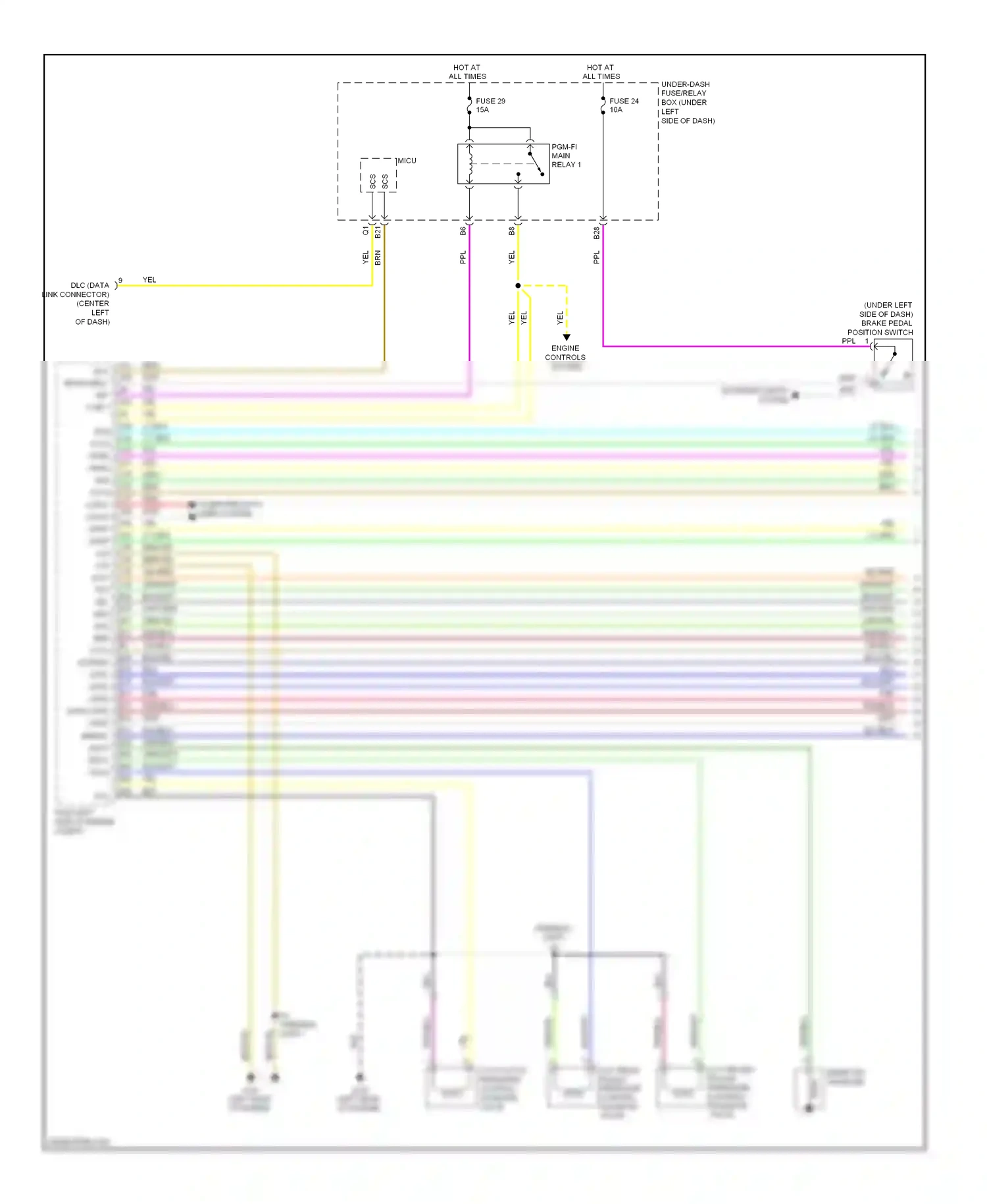 Honda Insight ZE2 (2009-2011) computer data lines system wiring diagram  (29 of 32)