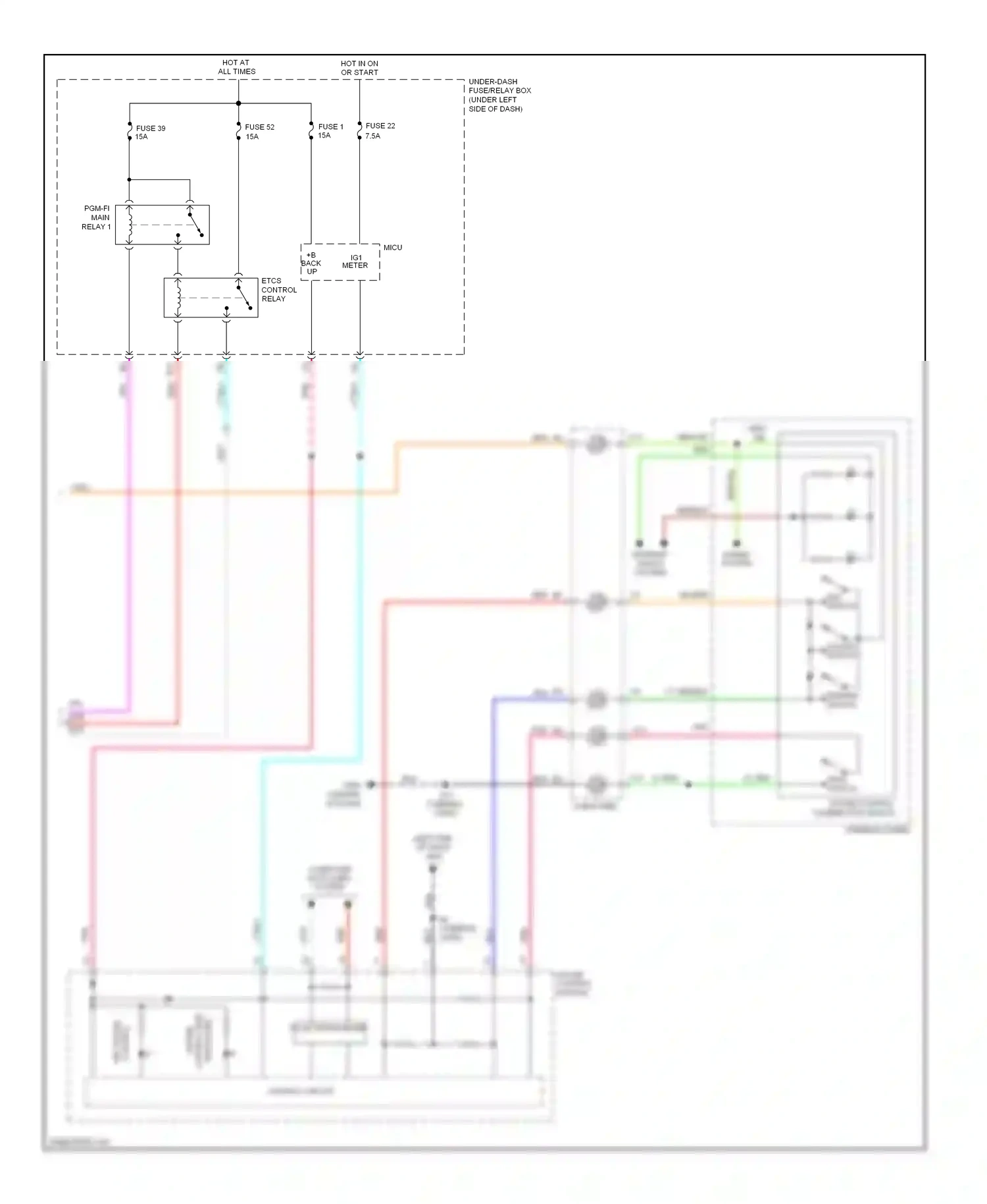 Honda Insight ZE2 (2009-2011) computer data lines system wiring diagram  (8 of 32)