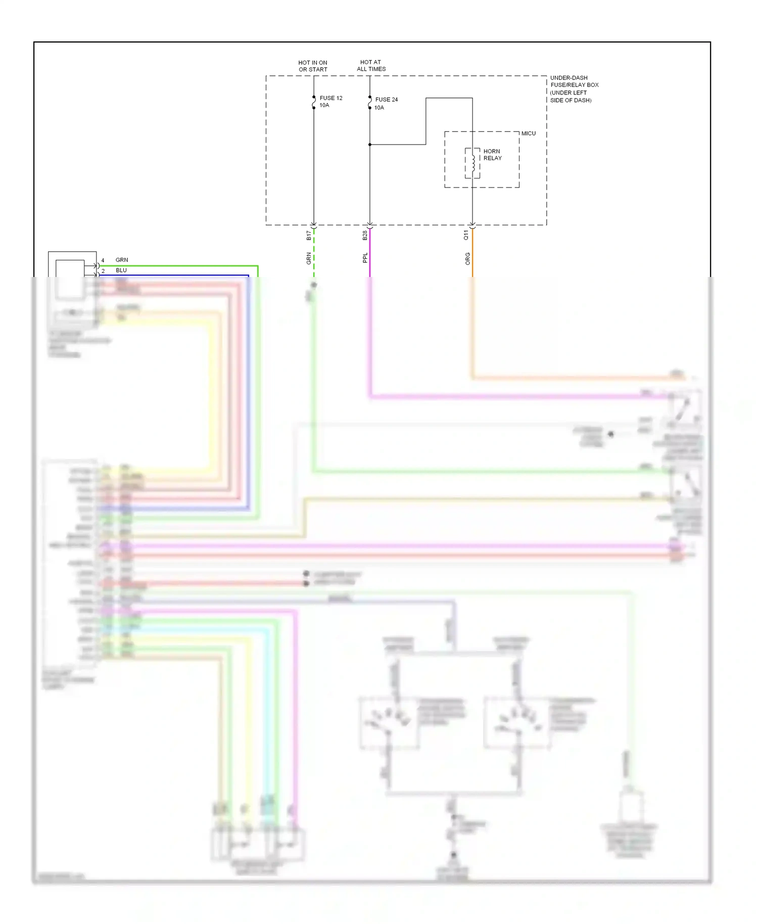 Honda Insight ZE2 (2009-2011) computer data lines system wiring diagram  (7 of 32)