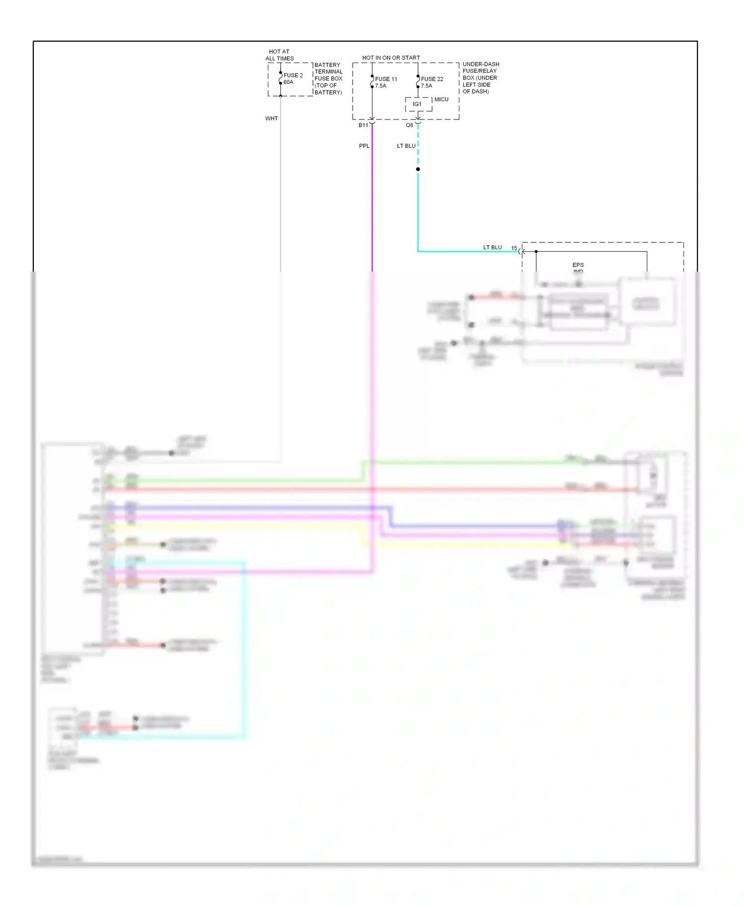 Honda Insight ZE2 (2009-2011) computer data lines system wiring diagram  (11 of 32)