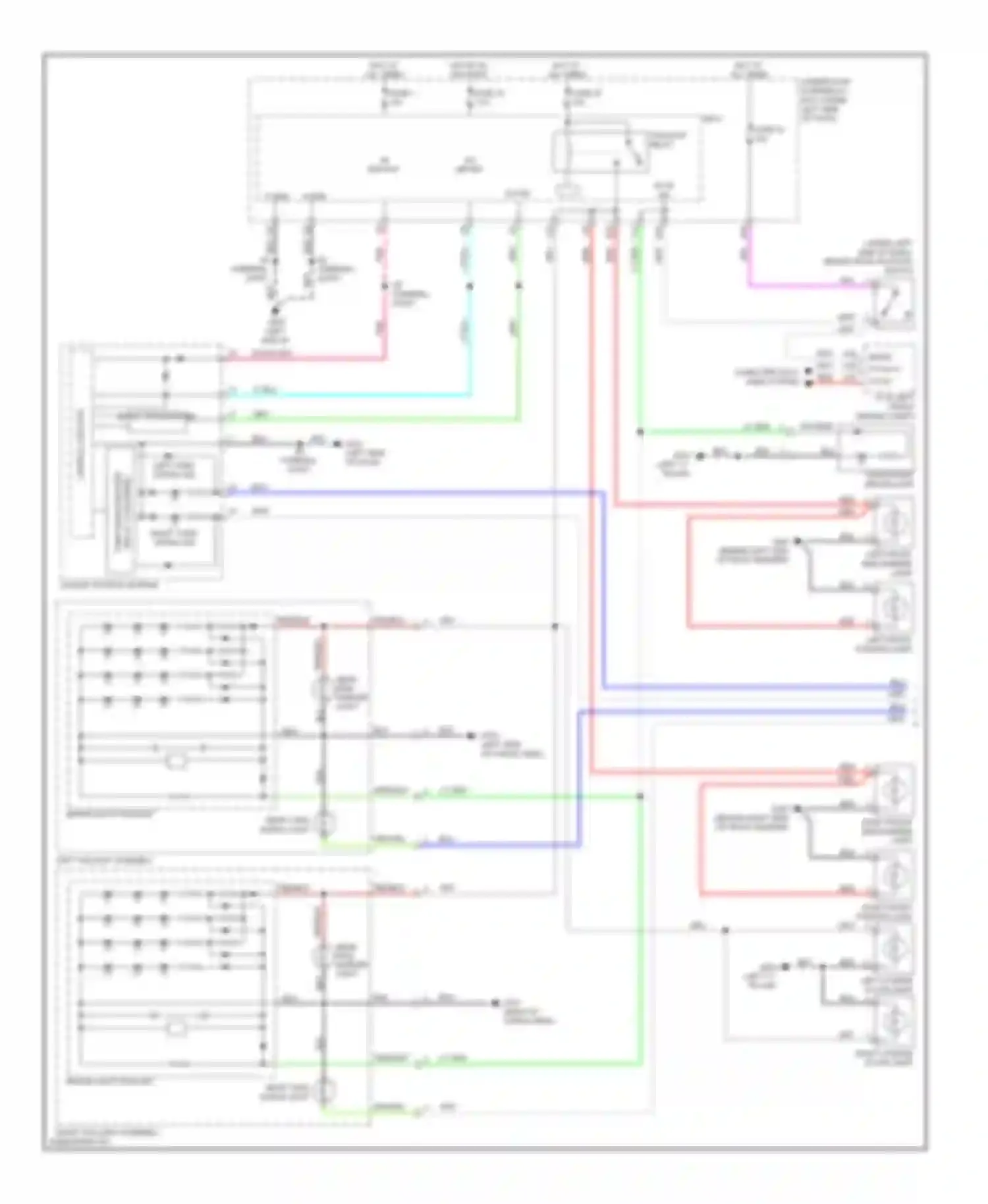 Wiring diagram control circuits for Honda Insight ZE2 (2009-2011)