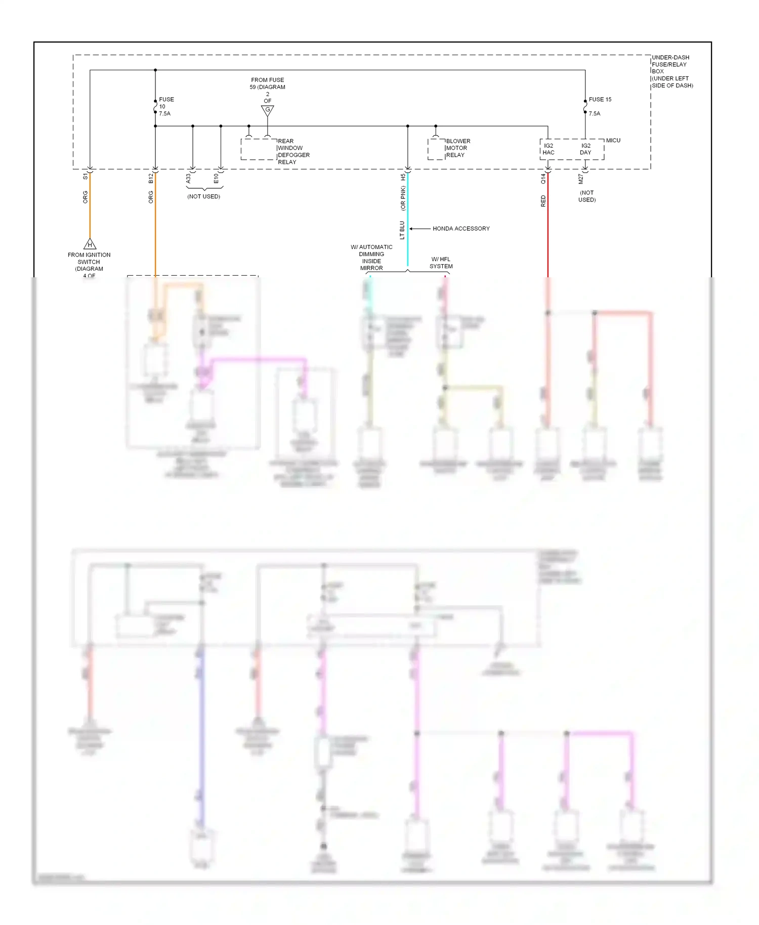 Honda Insight ZE2 (2009-2011) honda accessory wiring diagram  (2 of 2)
