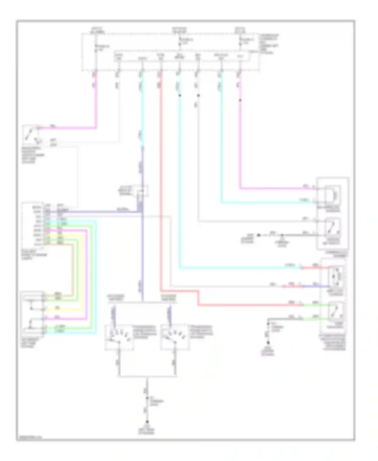 Wiring diagram hot in acc or on for Honda Insight ZE2 (2009-2011) (6 of 6)