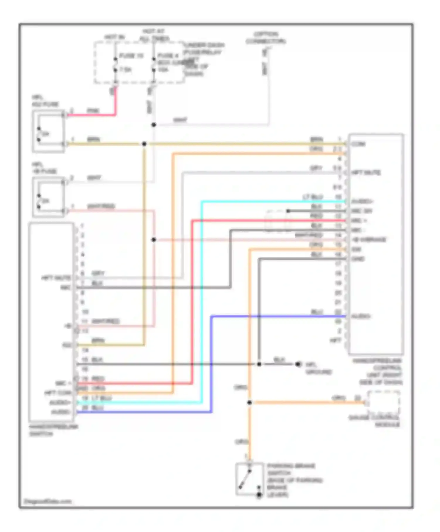 Wiring diagram hot in on for Honda Insight ZE2 (2009-2011) (5 of 8)